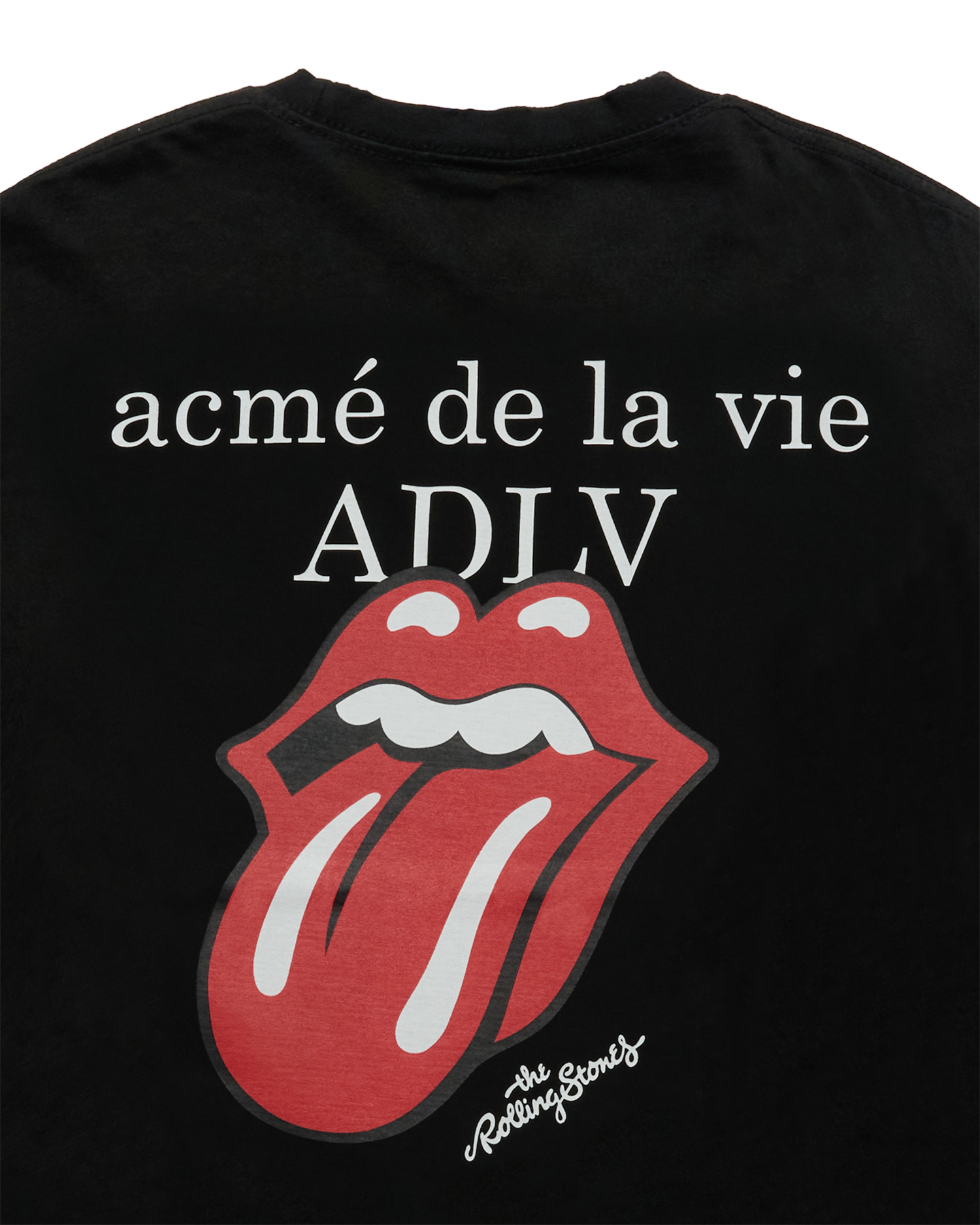 ADLV - Áo thun ROLLING STONES BASIC LOGO Đen