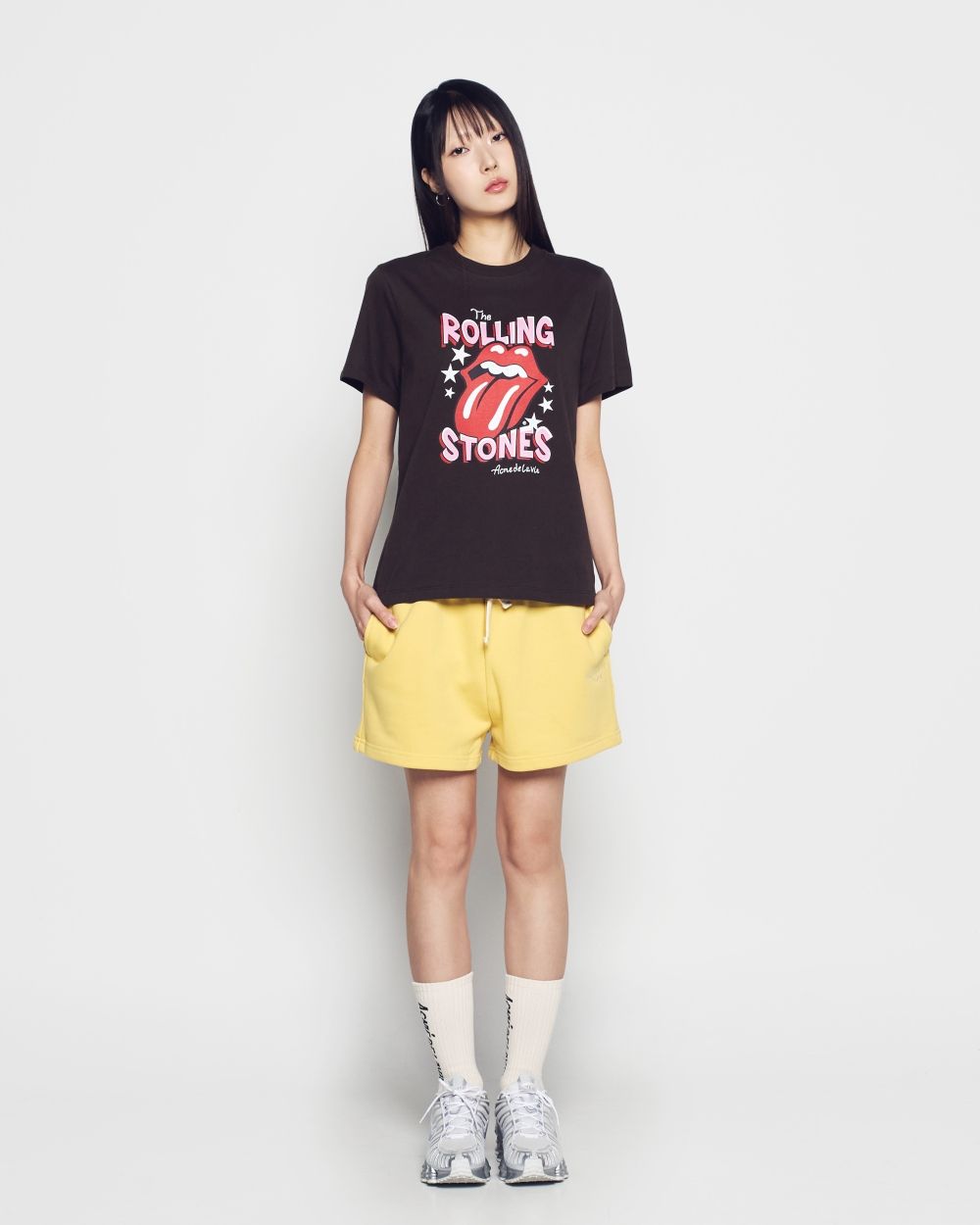 ADLV - Áo thun nữ ROLLING STONES DOODLE STAR Nâu đậm