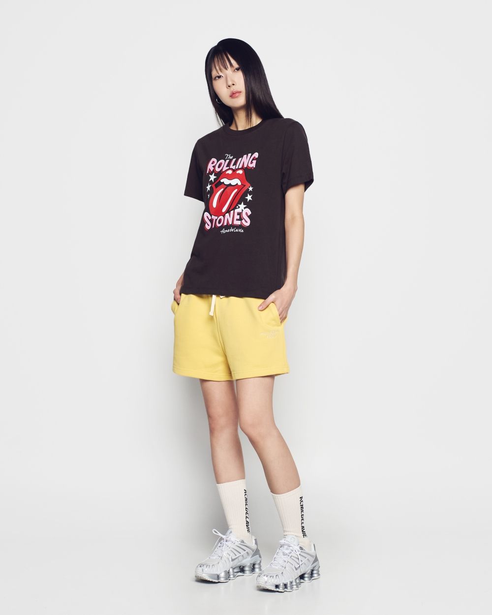 ADLV - Áo thun nữ ROLLING STONES DOODLE STAR Nâu đậm