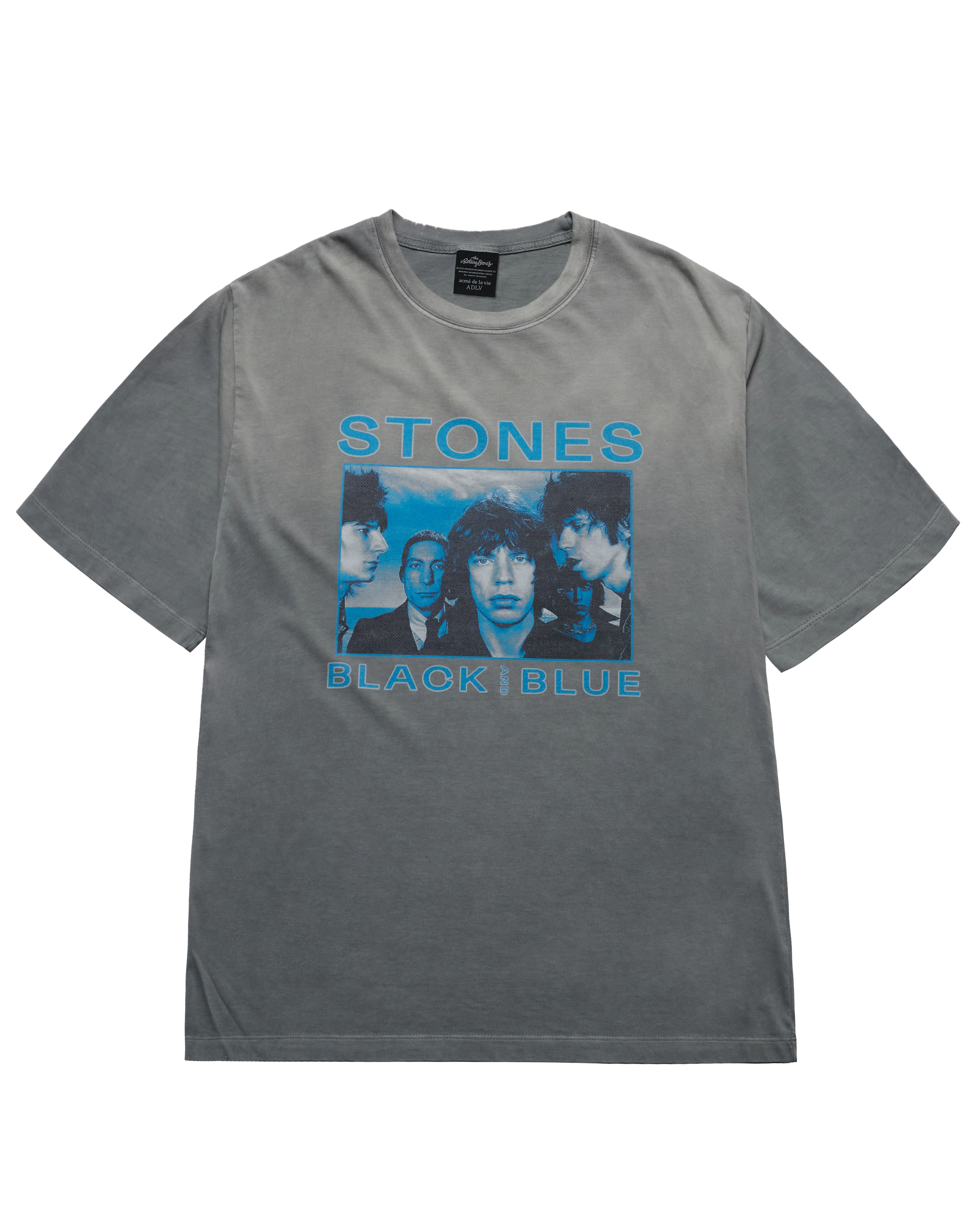 ADLV - Áo thun ROLLING STONES BLACK BLUE POSTER Xám nhạt