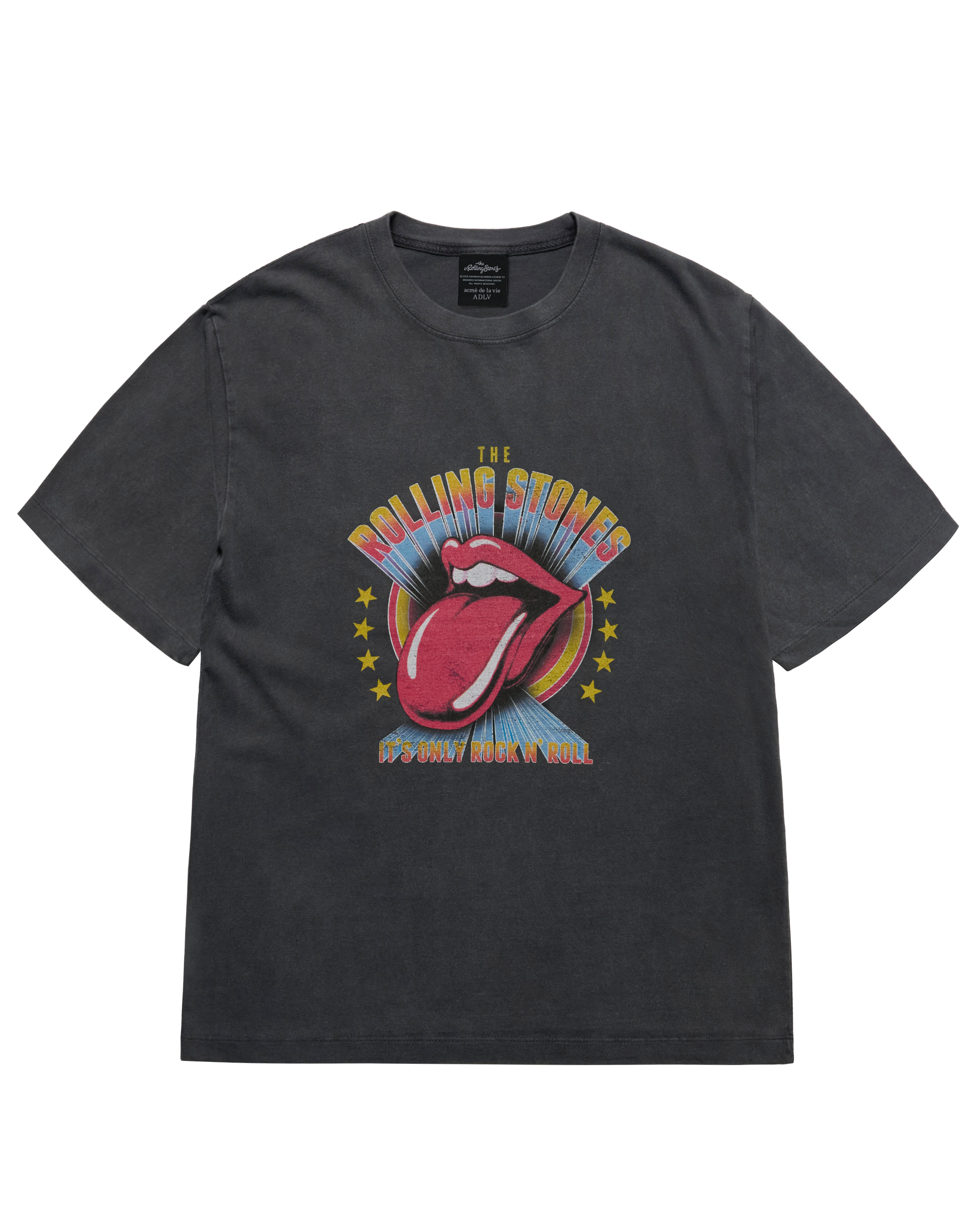 Áo thun ROLLING STONES ROCK & ROLL Than chì