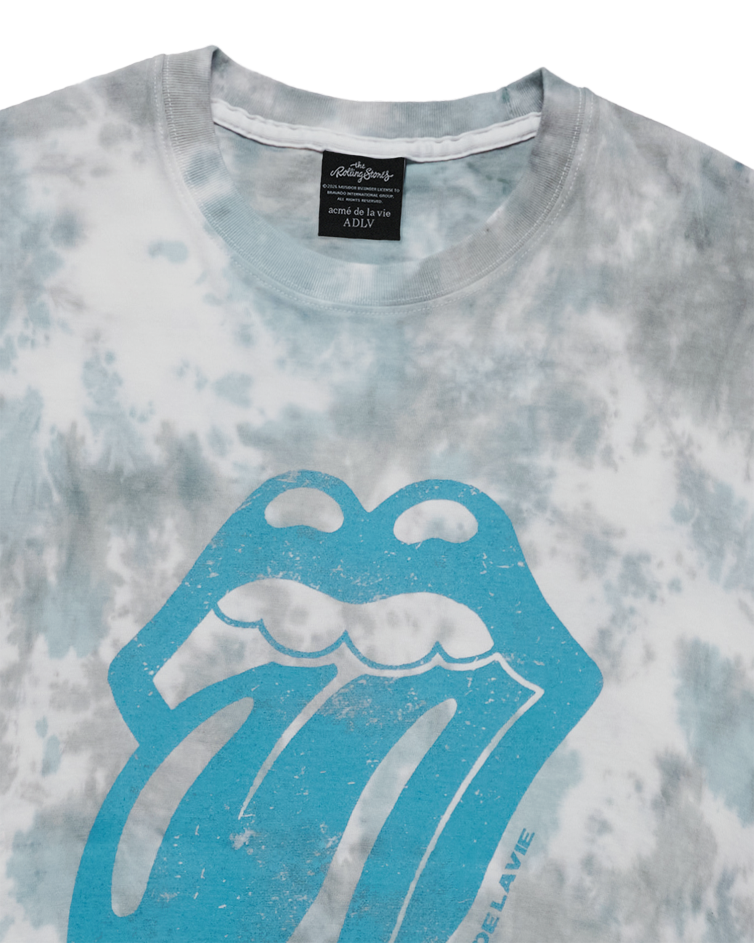 ADLV - Áo thun ROLLING STONES 2TONE DYEING Xanh dương