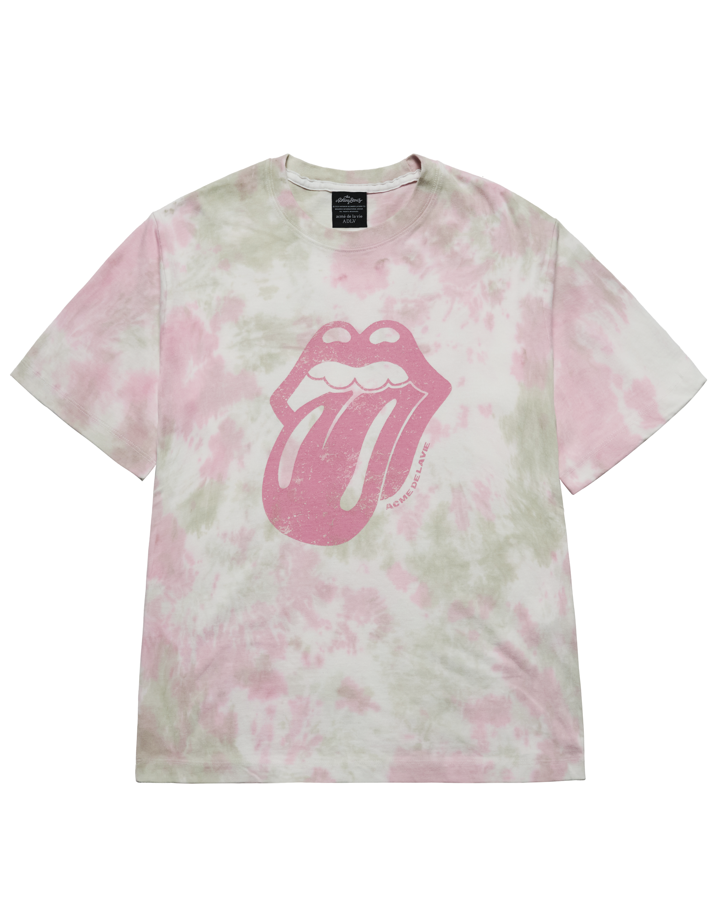 ADLV - Áo thun ROLLING STONES 2TONE DYEING Hồng