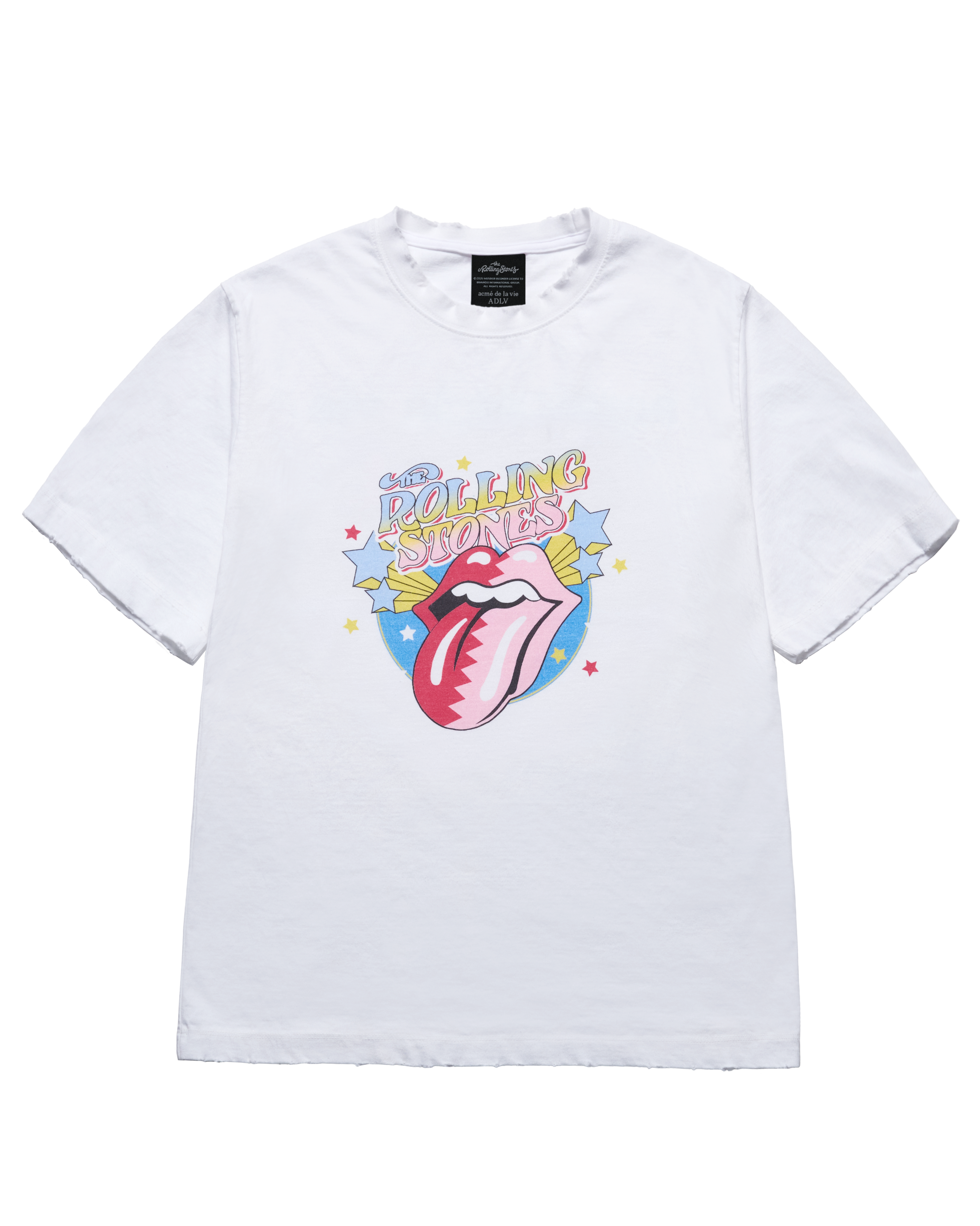 Áo thun ROLLING STONES ZIGZAG STAR Trắng