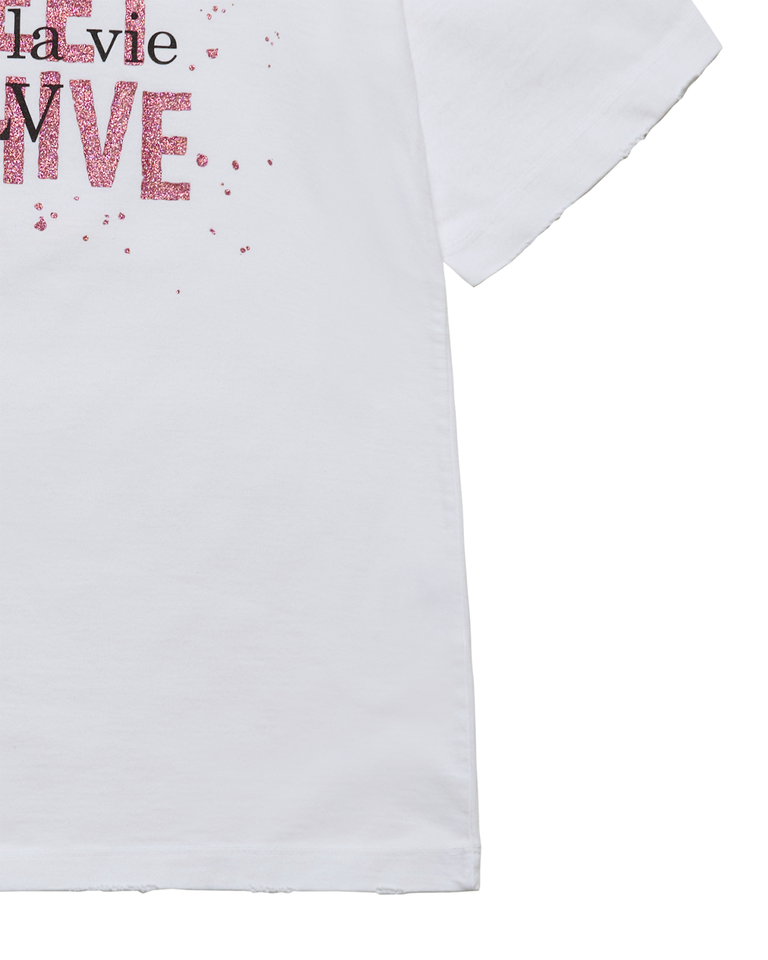 Áo thun ngắn tay LETTERING LAYER LOGO Trắng