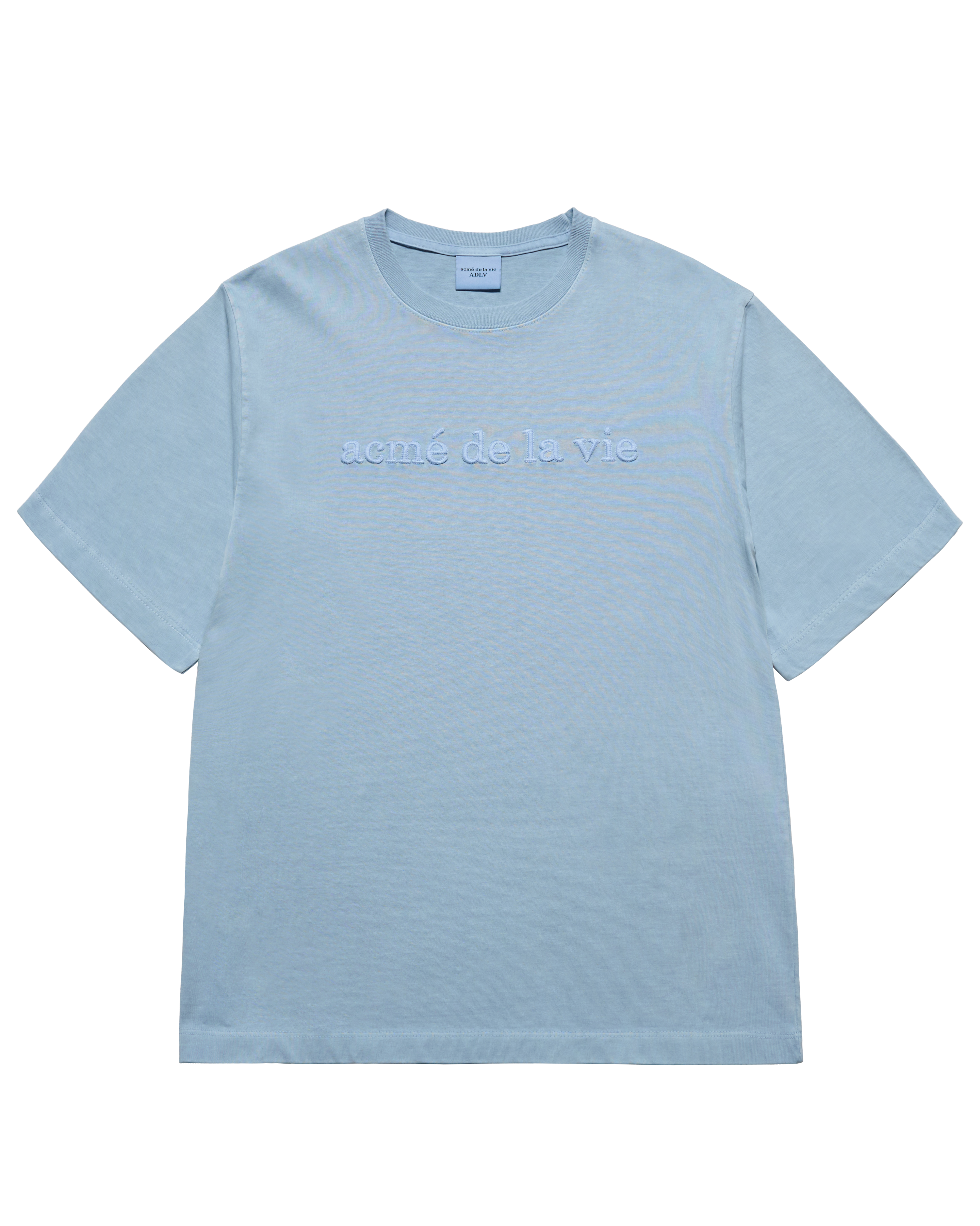 ADLV - Áo thun EMBOSSED LOGO PIGMENT Xanh da trời