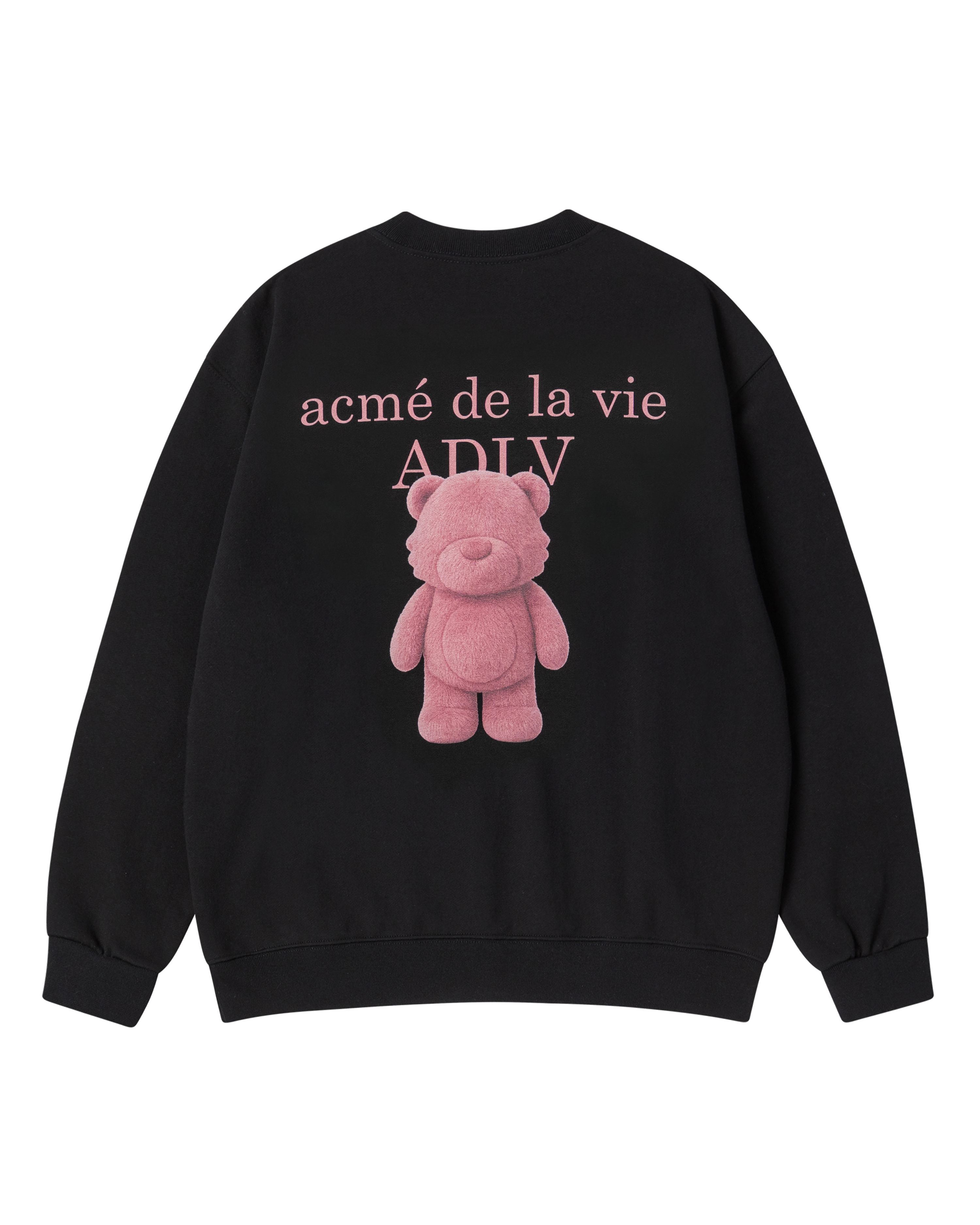 Áo nỉ FUZZY AC BEAR BASIC LOGO NAPPING Đen