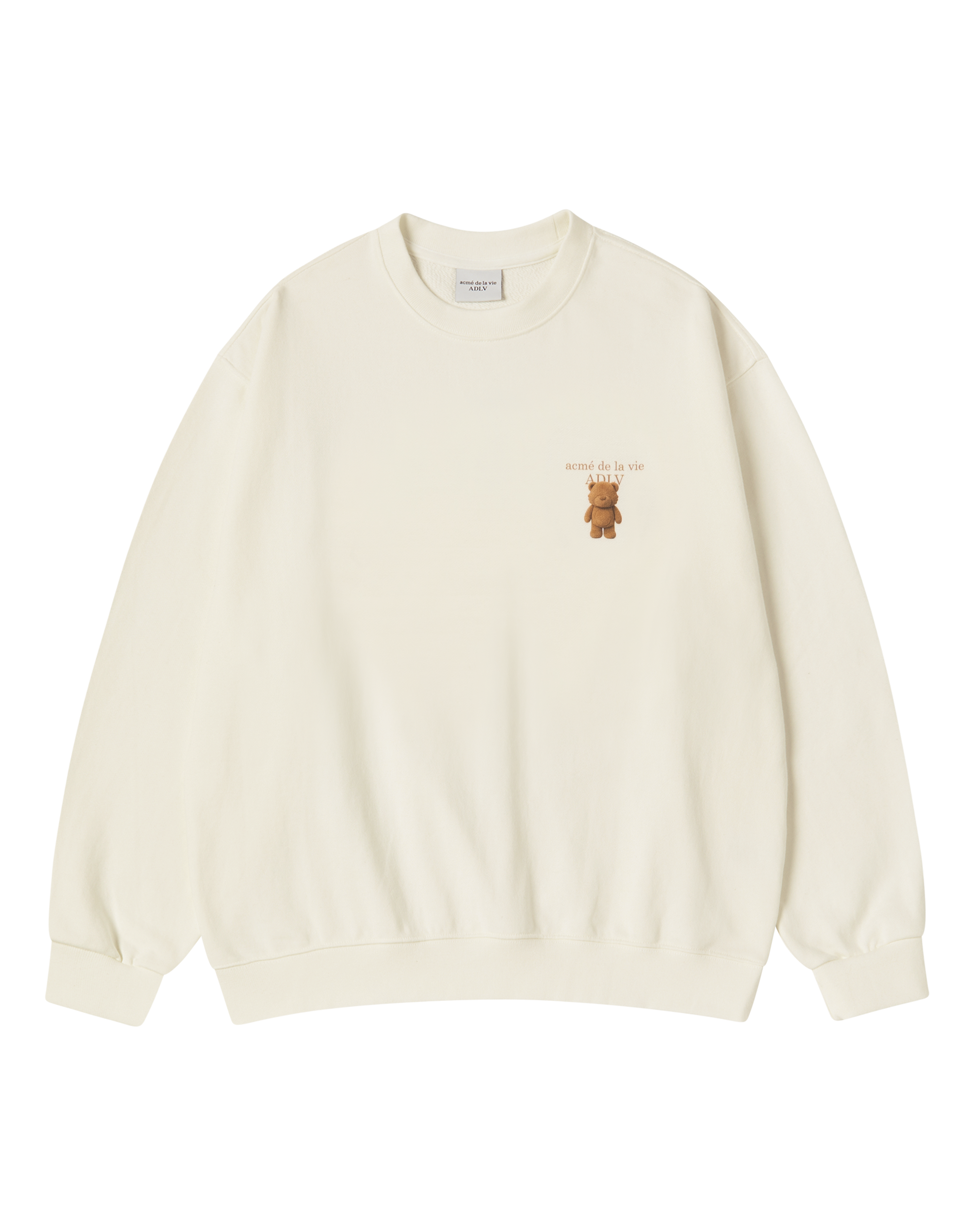 Áo nỉ FUZZY AC BEAR BASIC LOGO NAPPING Trắng ngà