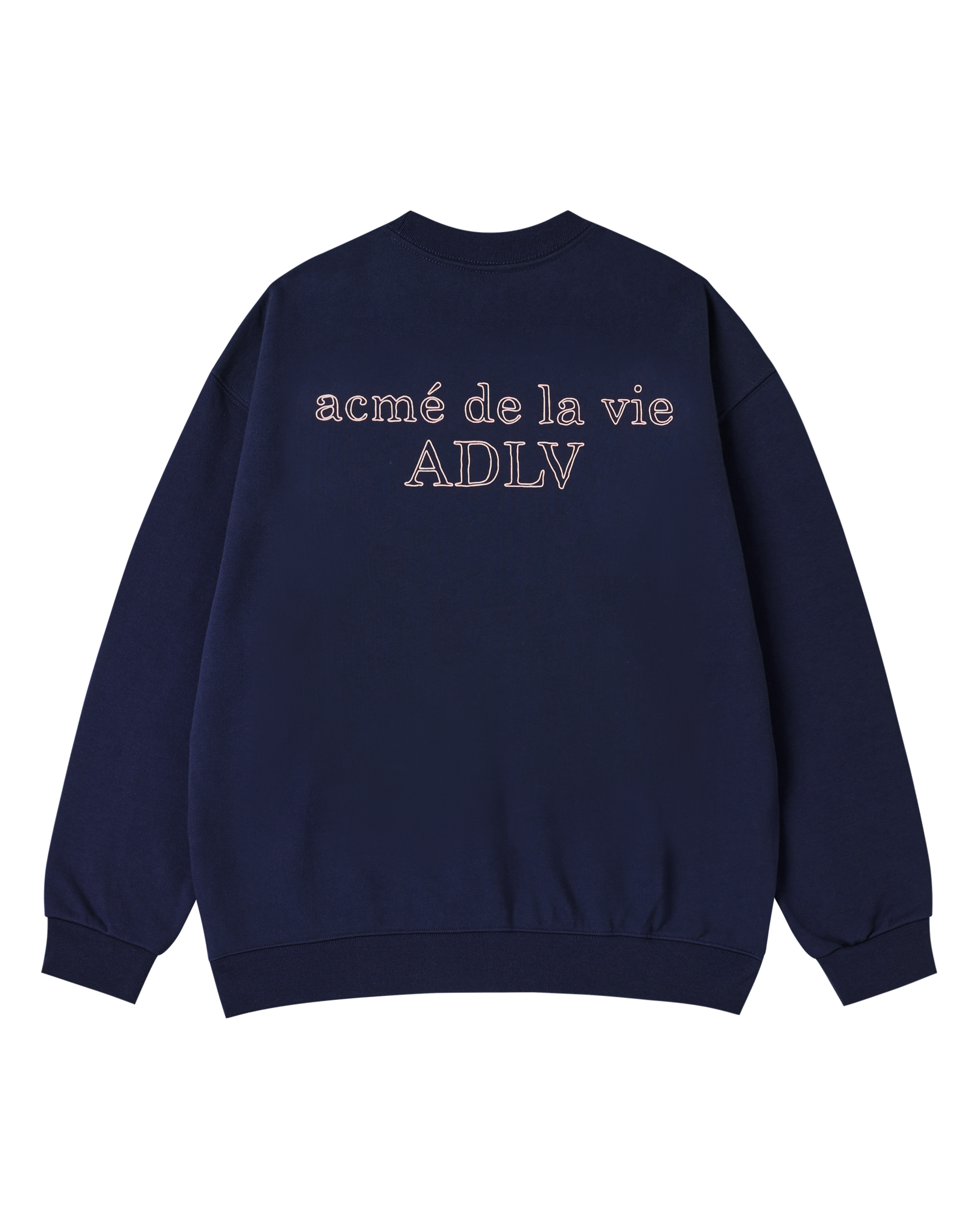 Áo nỉ BORDER LINE BASIC LOGO SEASON2 Xanh navy đậm