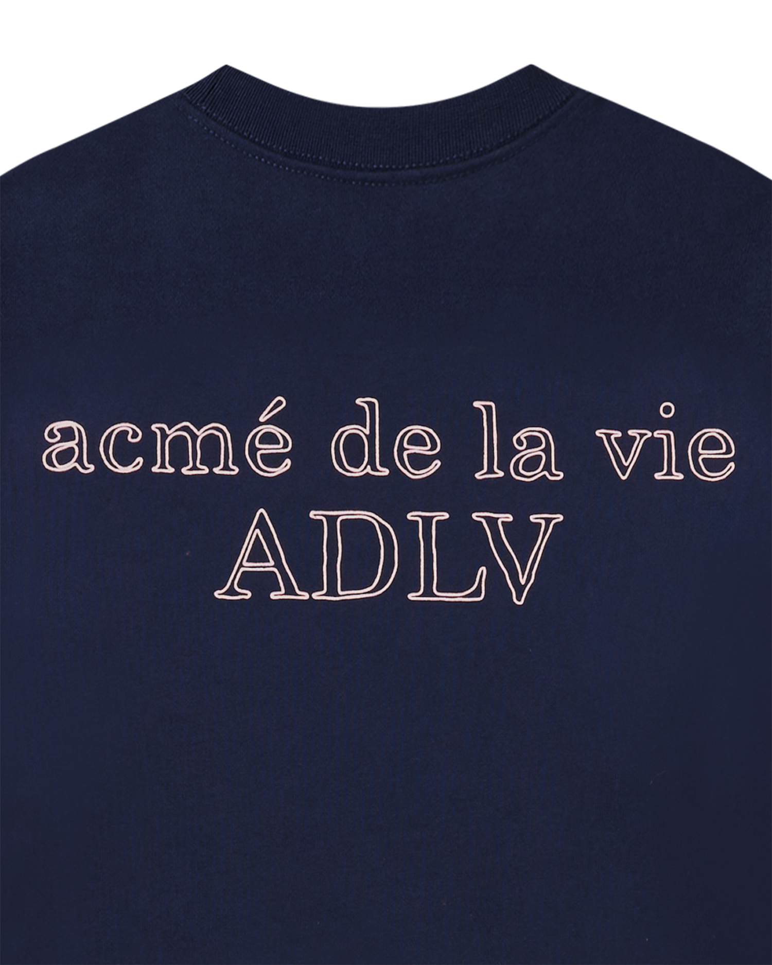 Áo nỉ BORDER LINE BASIC LOGO SEASON2 Xanh navy đậm