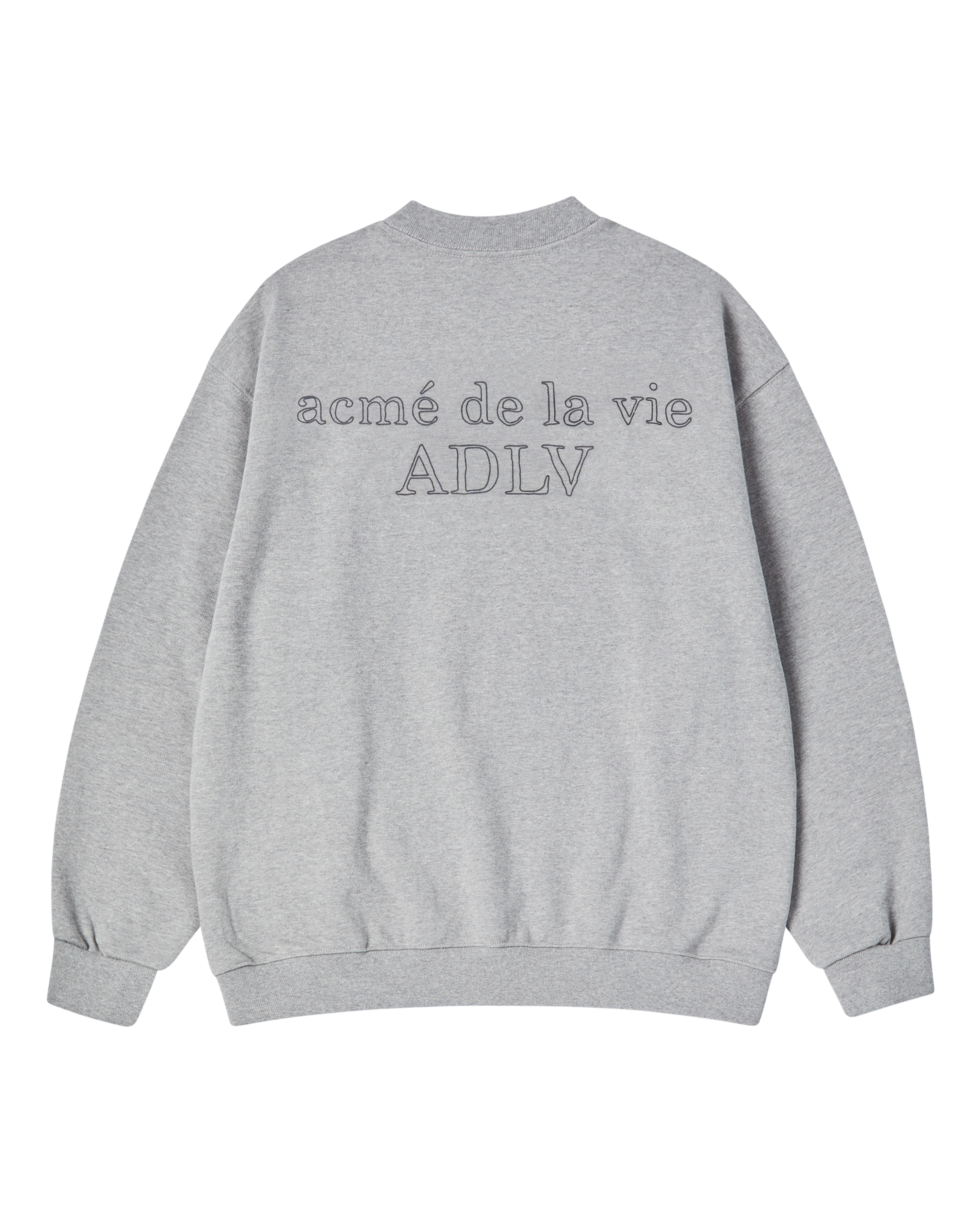 Áo nỉ BORDER LINE BASIC LOGO SEASON2 Muối tiêu