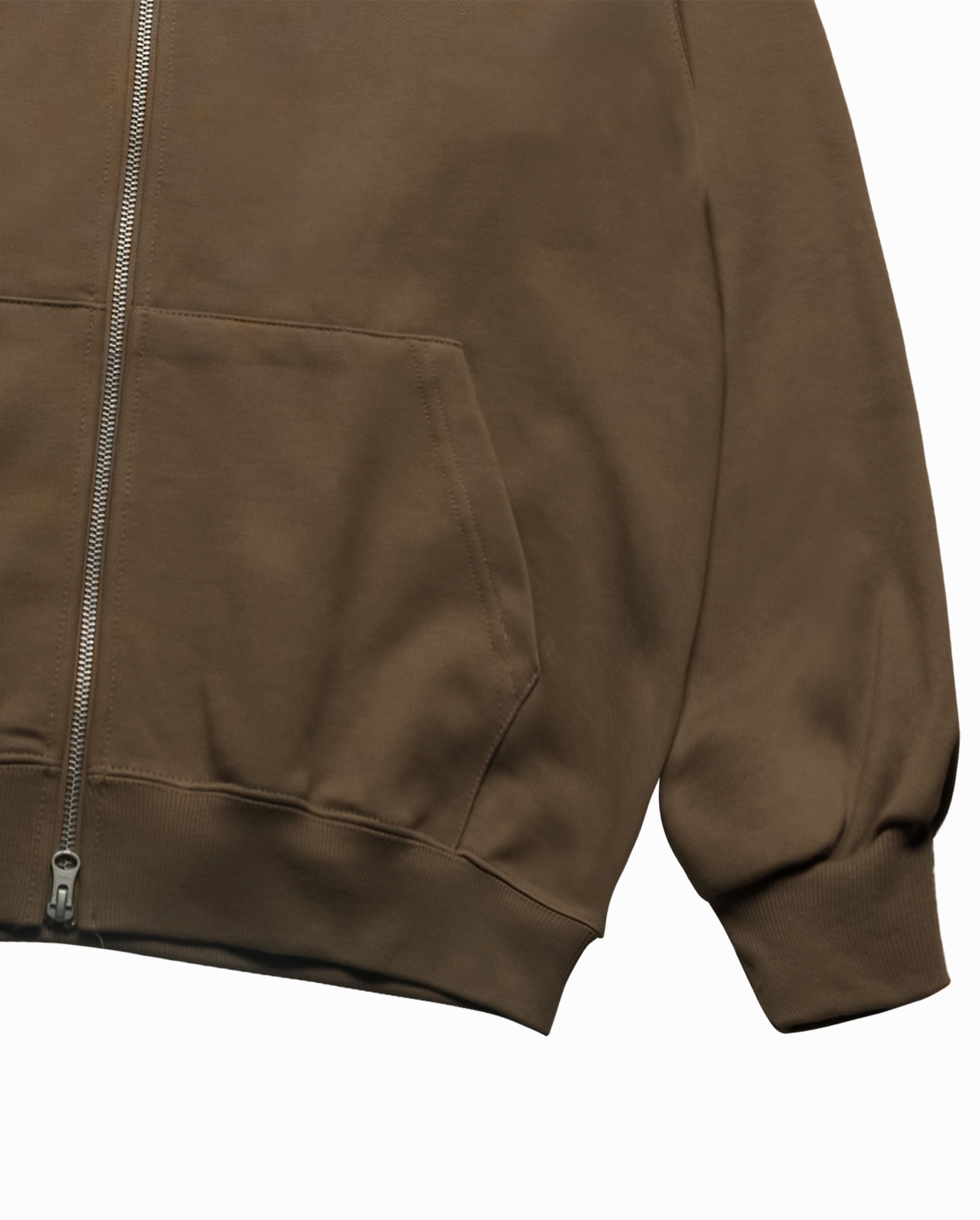 Áo hoodie FUZZY AC BEAR BASIC LOGO NAPPING Ca cao
