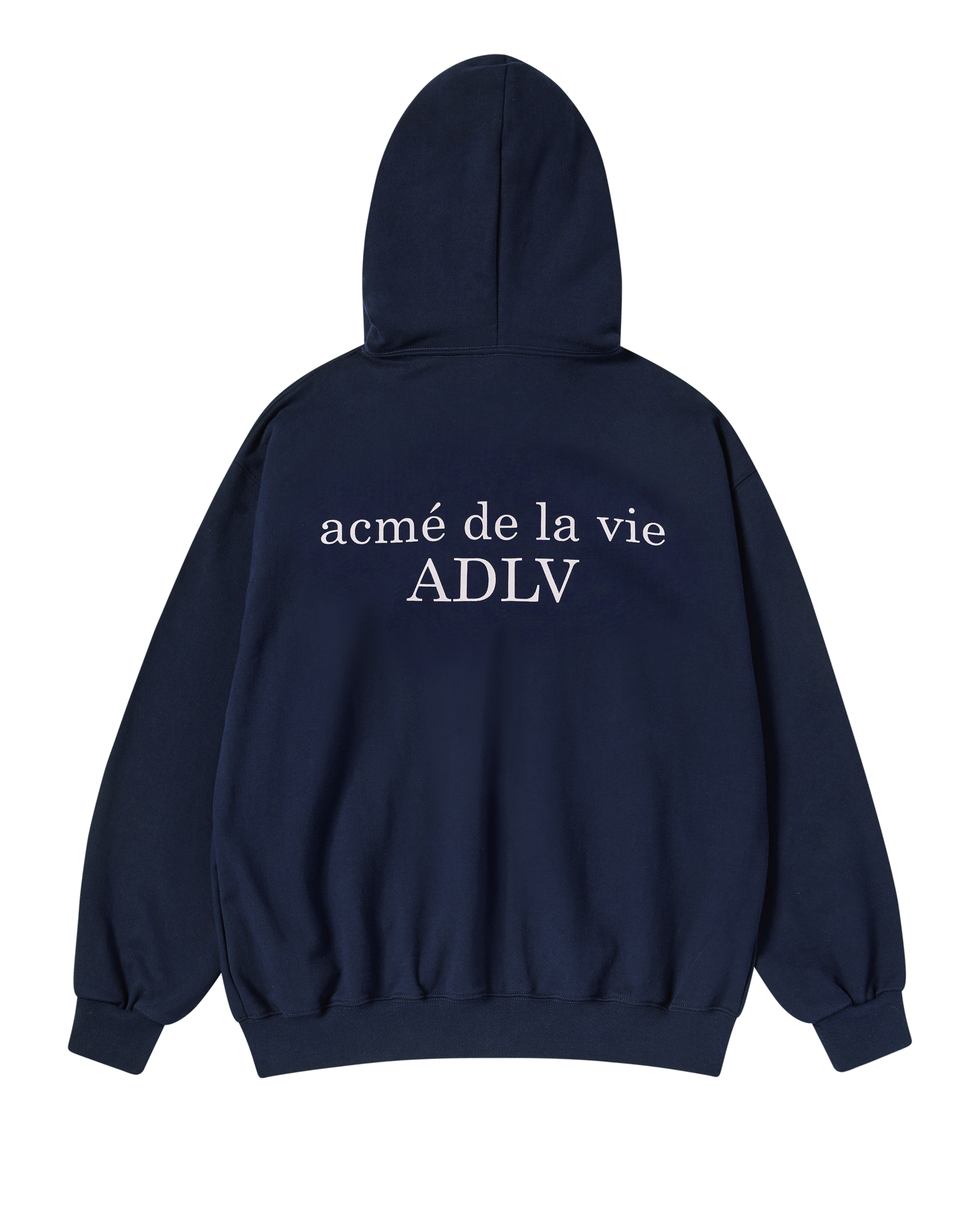 Áo hoodie BASIC LOGO NAPPING SEASON2 Xanh navy đậm