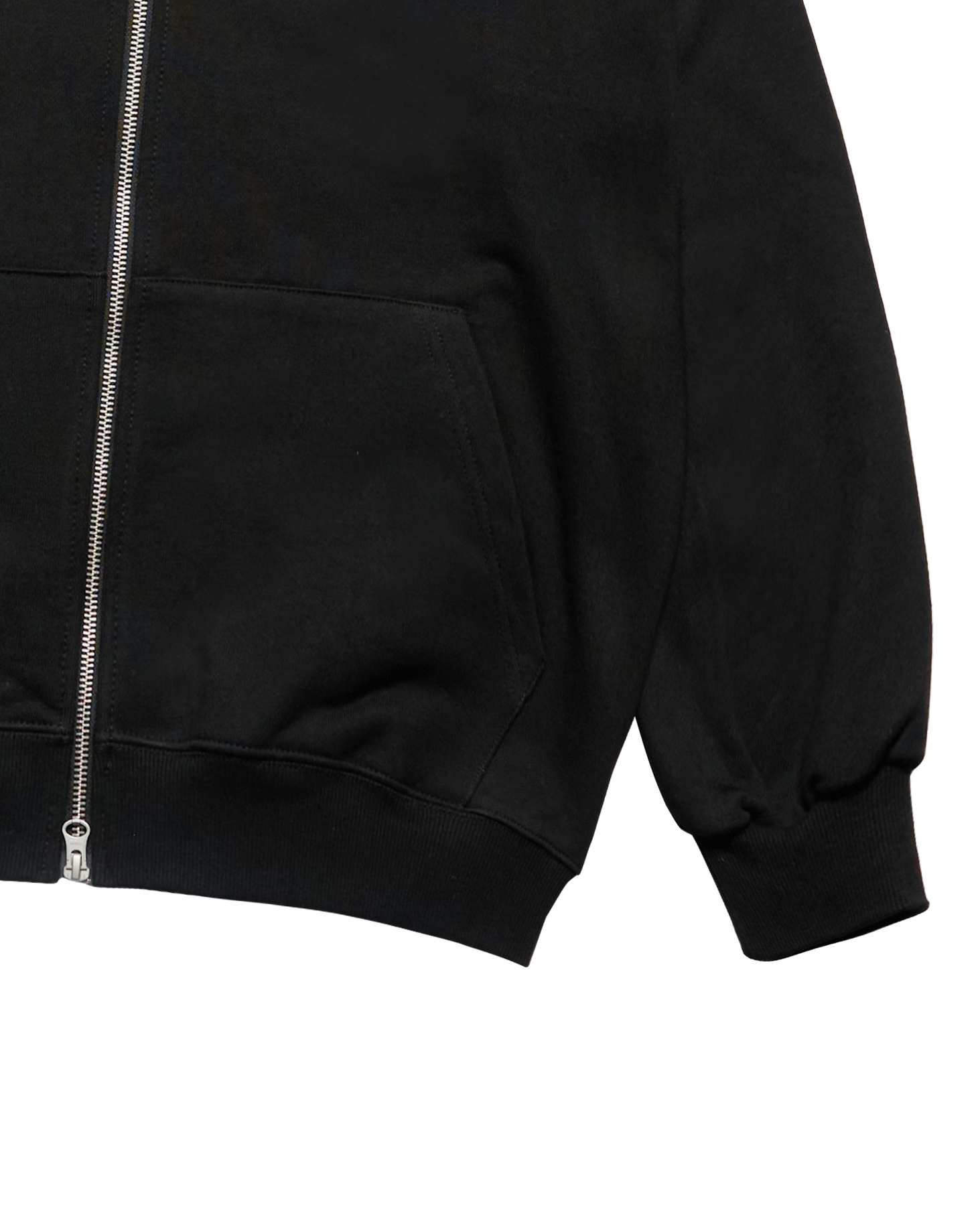 Áo hoodie kéo khóa BORDER LINE BASIC LOGO SEASON2 Đen