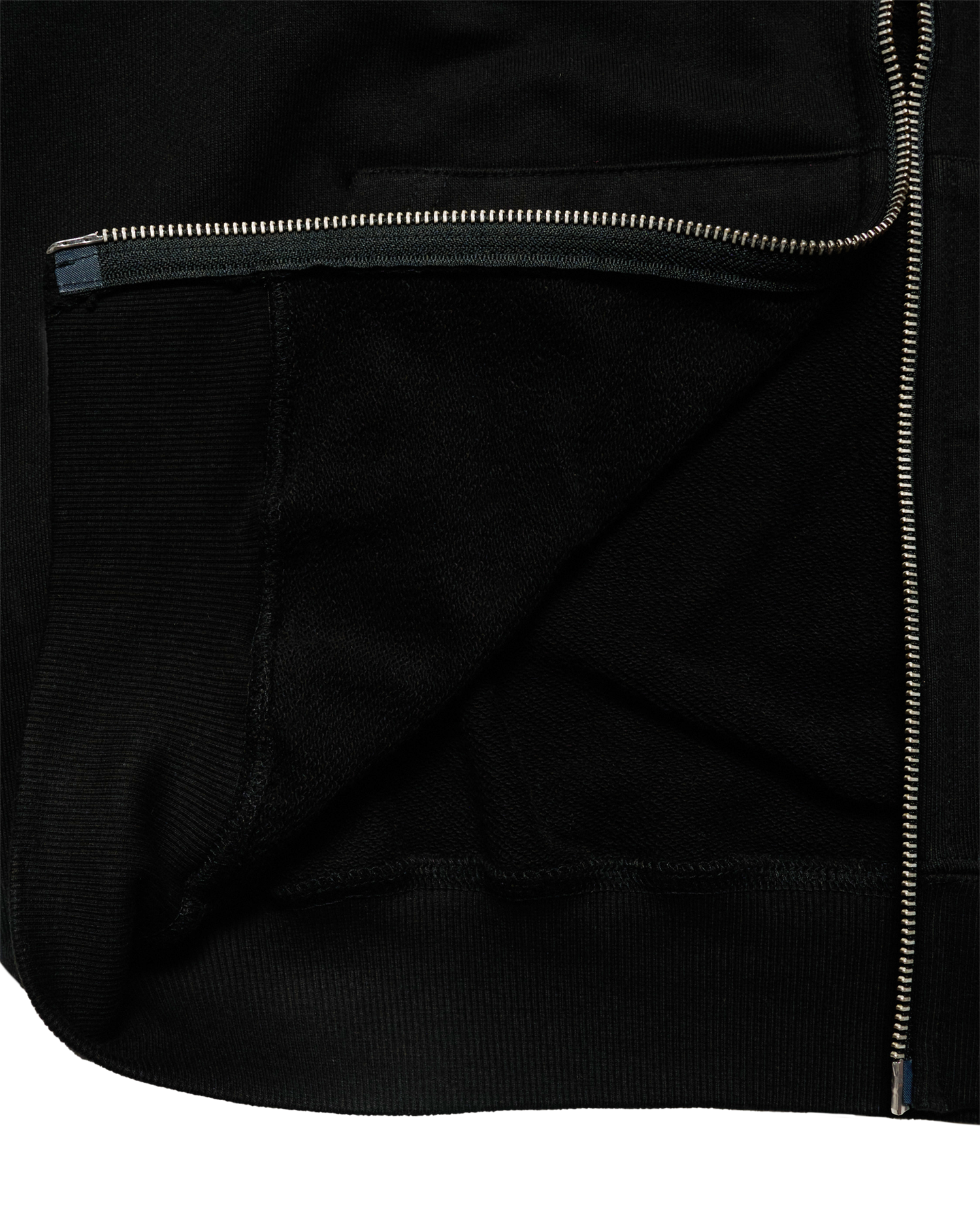 Áo hoodie kéo khóa BORDER LINE BASIC LOGO SEASON2 Đen