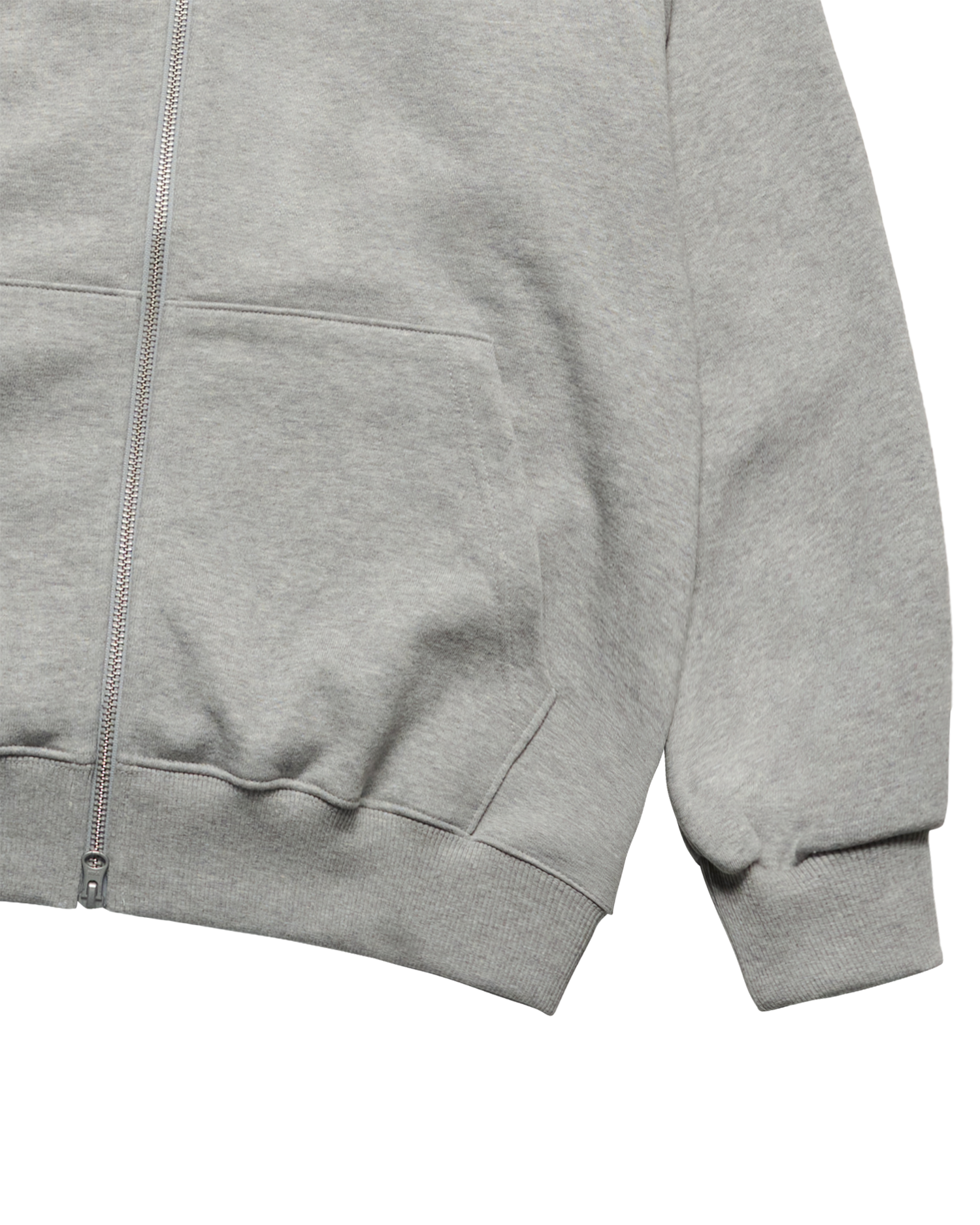 Áo hoodie kéo khóa BORDER LINE BASIC LOGO SEASON2 Muối tiêu