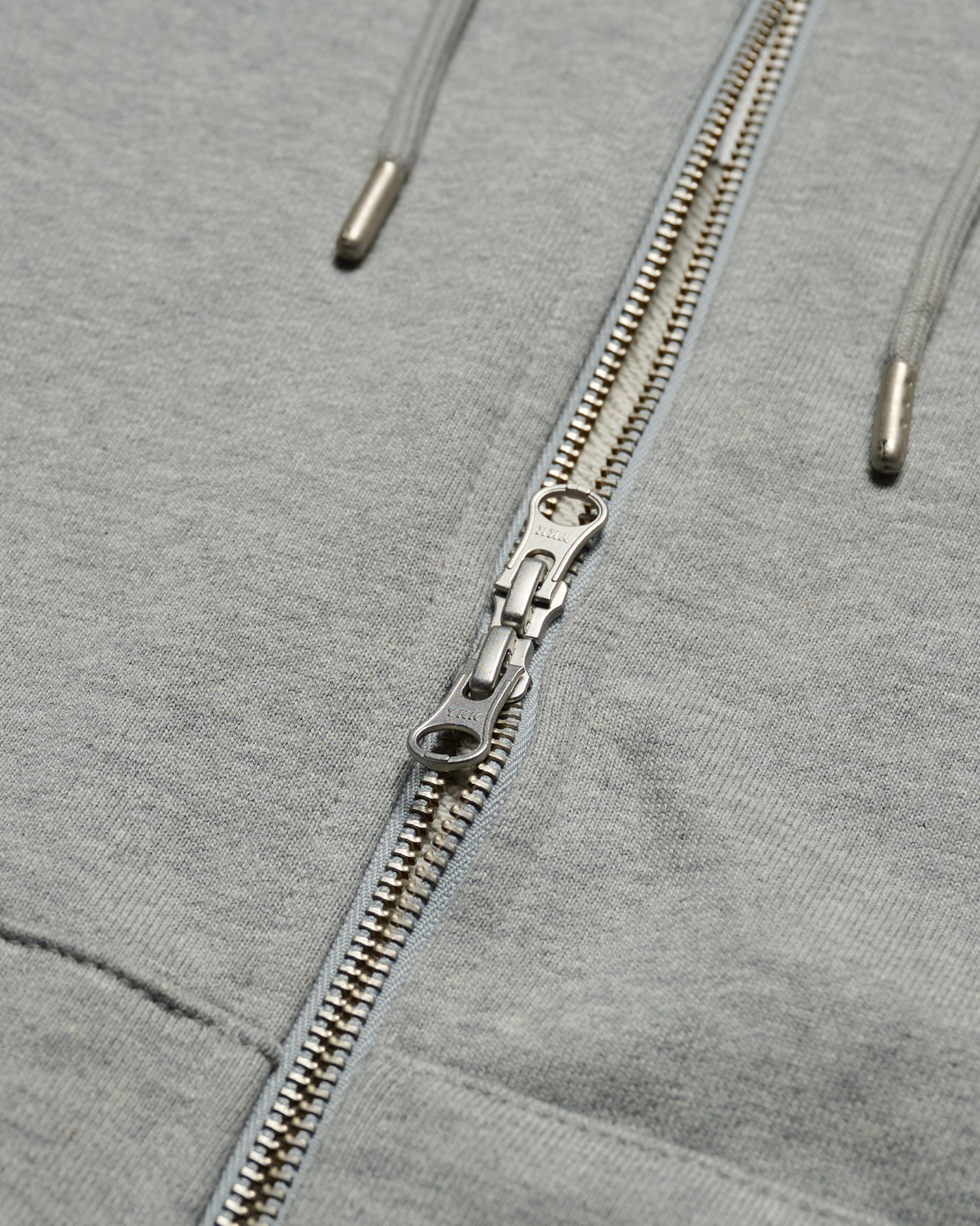 Áo hoodie kéo khóa BORDER LINE BASIC LOGO SEASON2 Muối tiêu