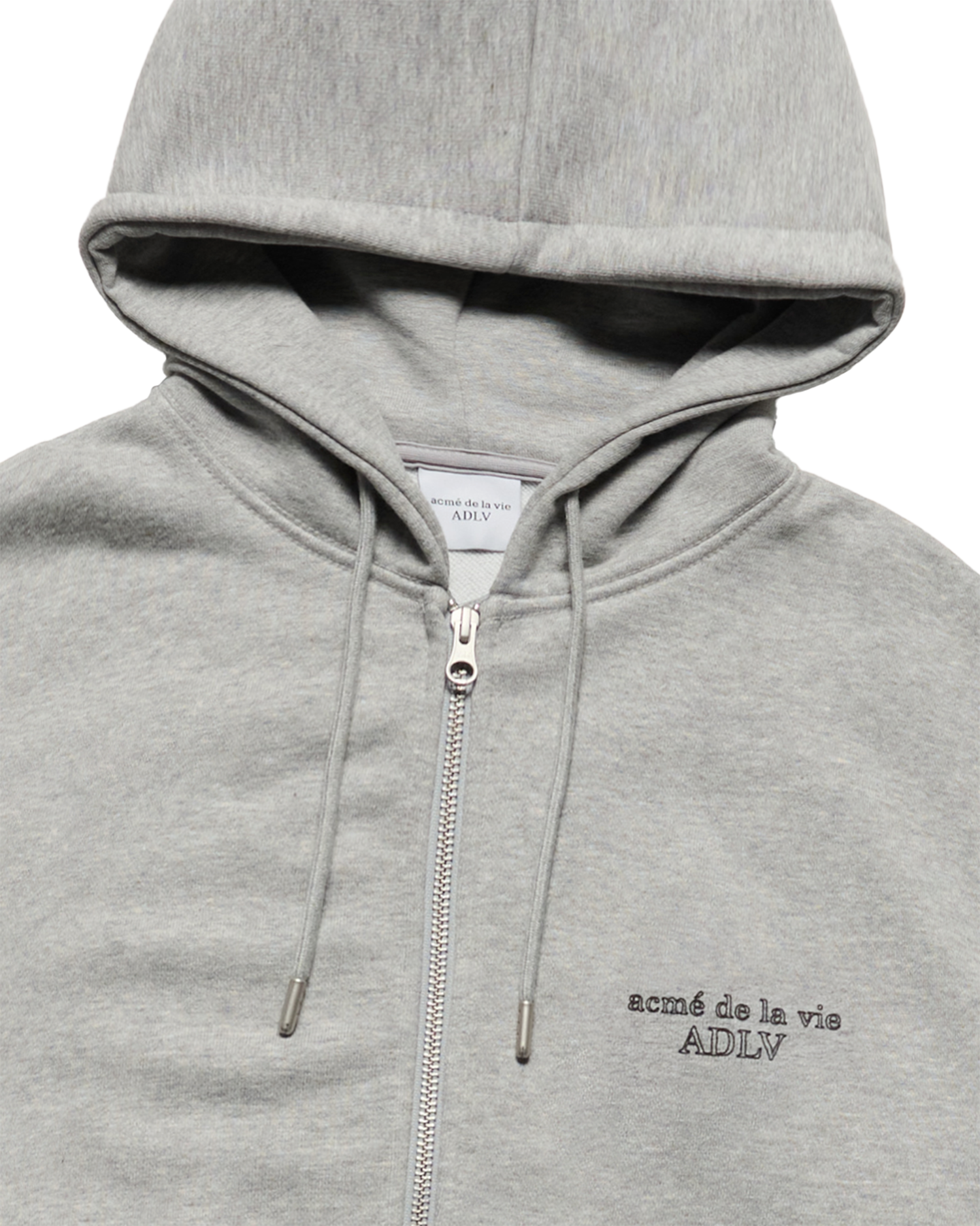 Áo hoodie kéo khóa BORDER LINE BASIC LOGO SEASON2 Muối tiêu