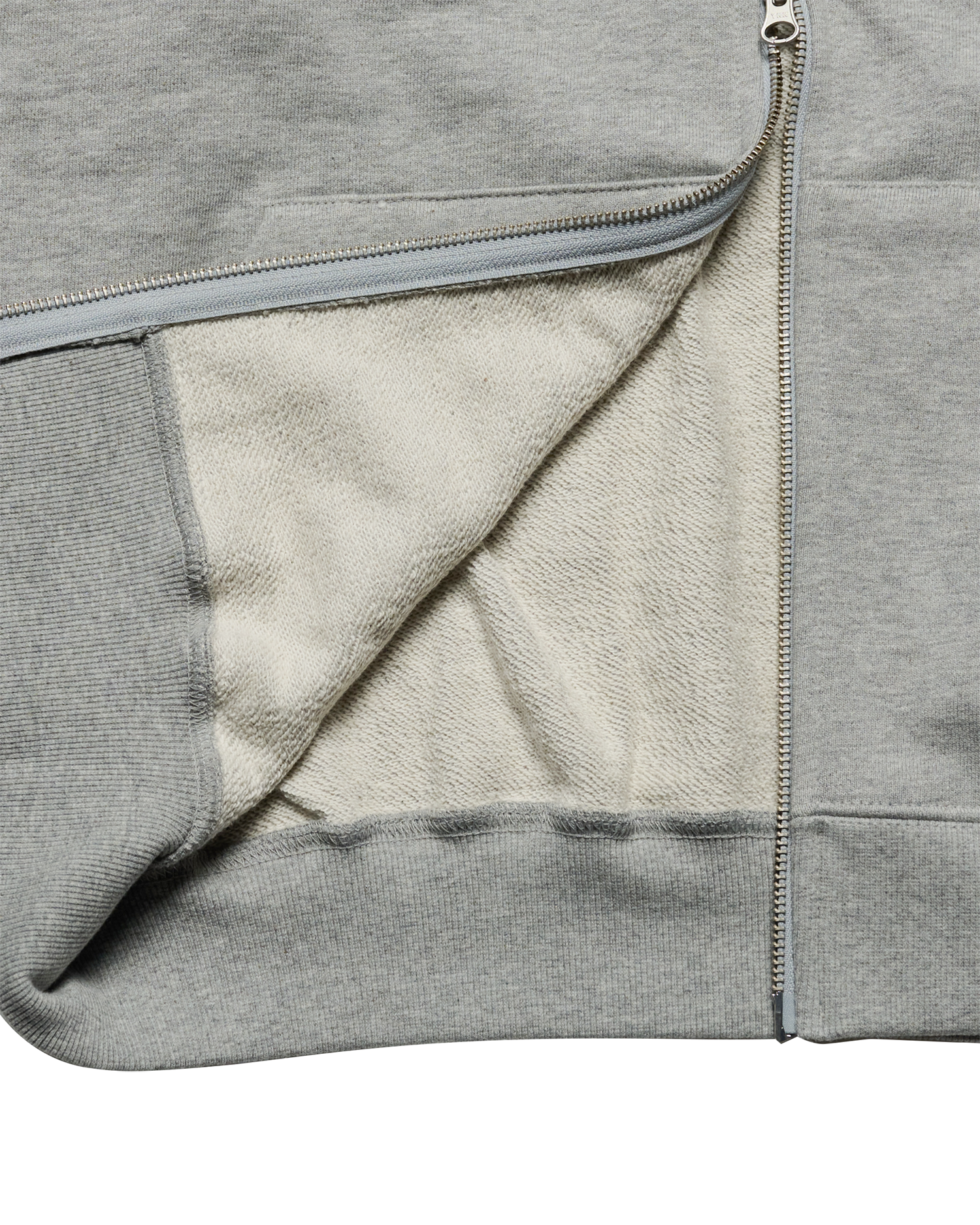 Áo hoodie kéo khóa BORDER LINE BASIC LOGO SEASON2 Muối tiêu