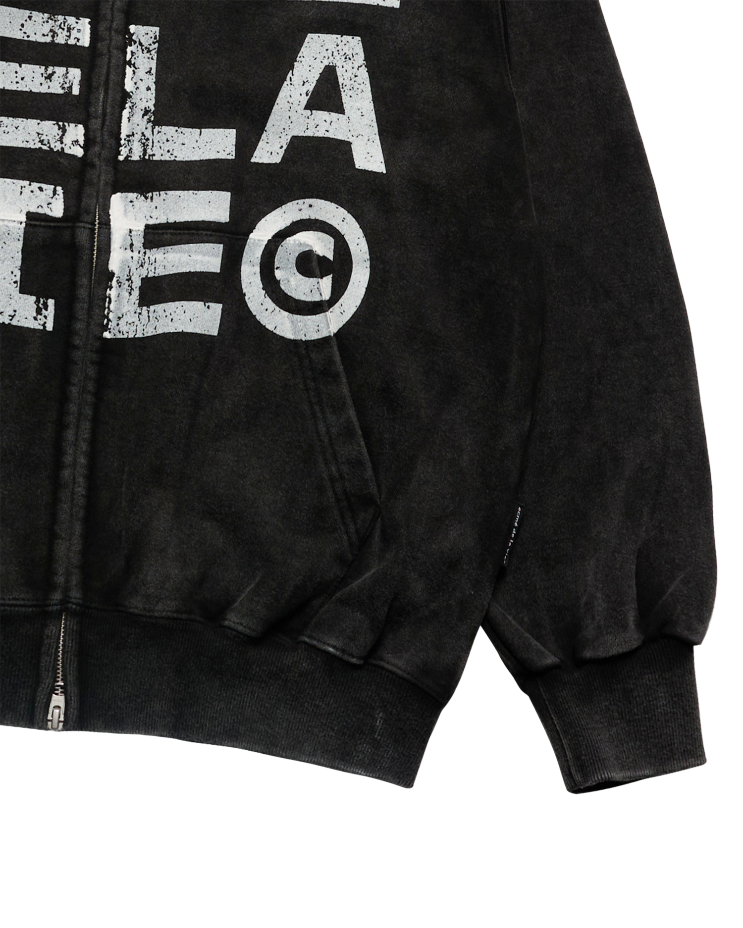 ADLV - Áo hoodie kéo khóa FULL GRAPHIC Đen