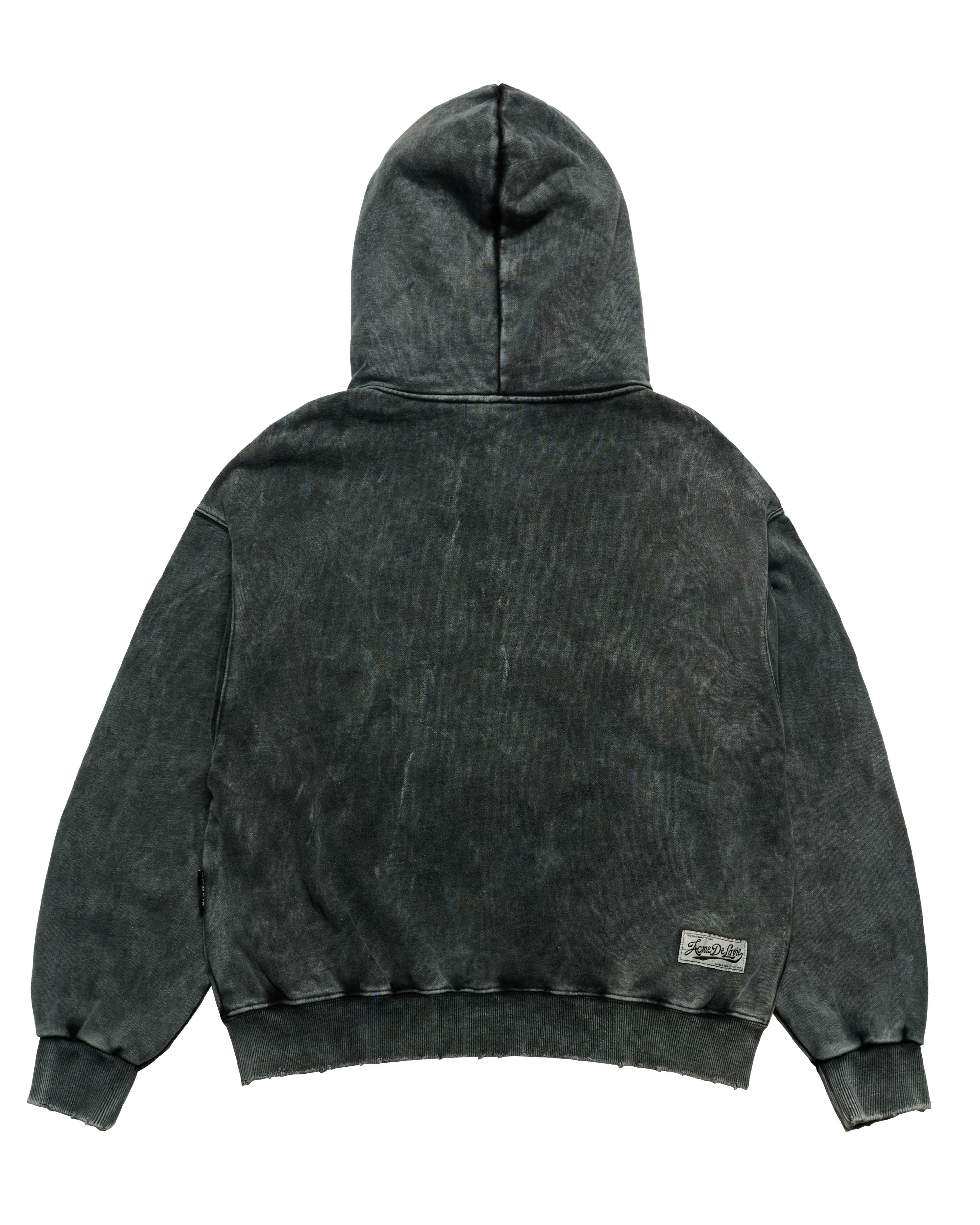 Áo hoodie MINERAL WASHED LETTERING Đen