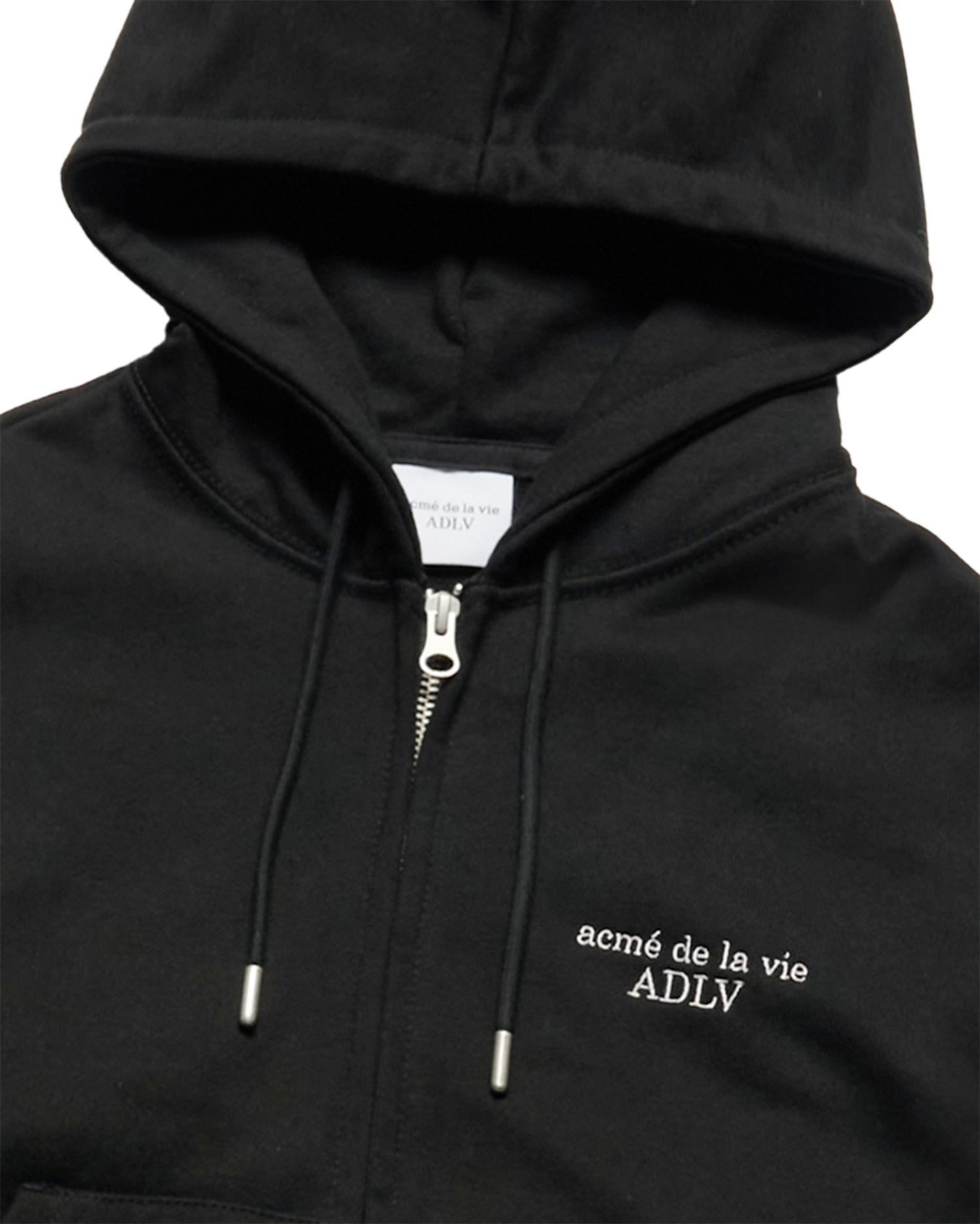 Áo hoodie kéo khóa WOMAN ONE TUCK CROP Đen