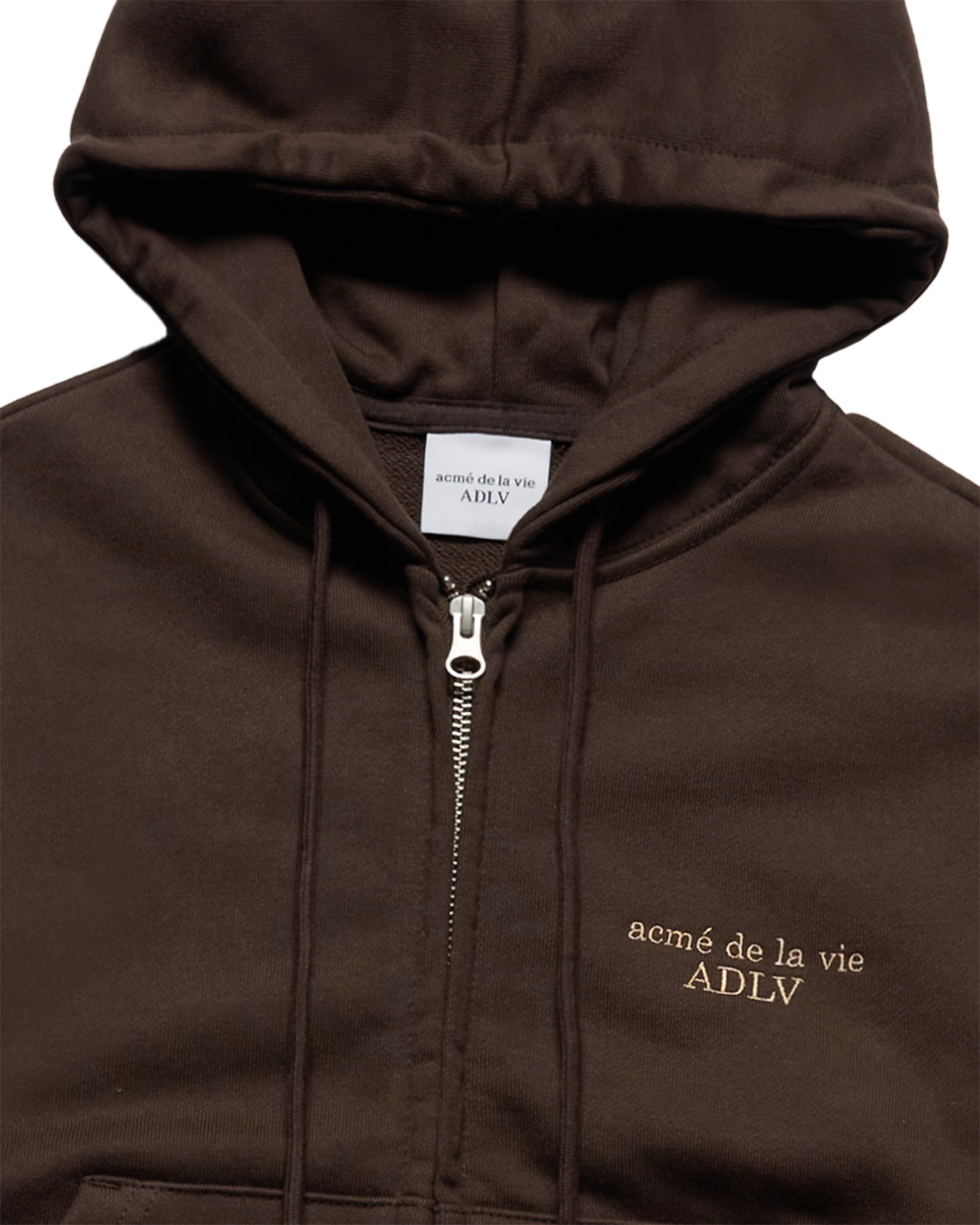 Áo hoodie WOMAN ONE TUCK CROP Nâu đậm