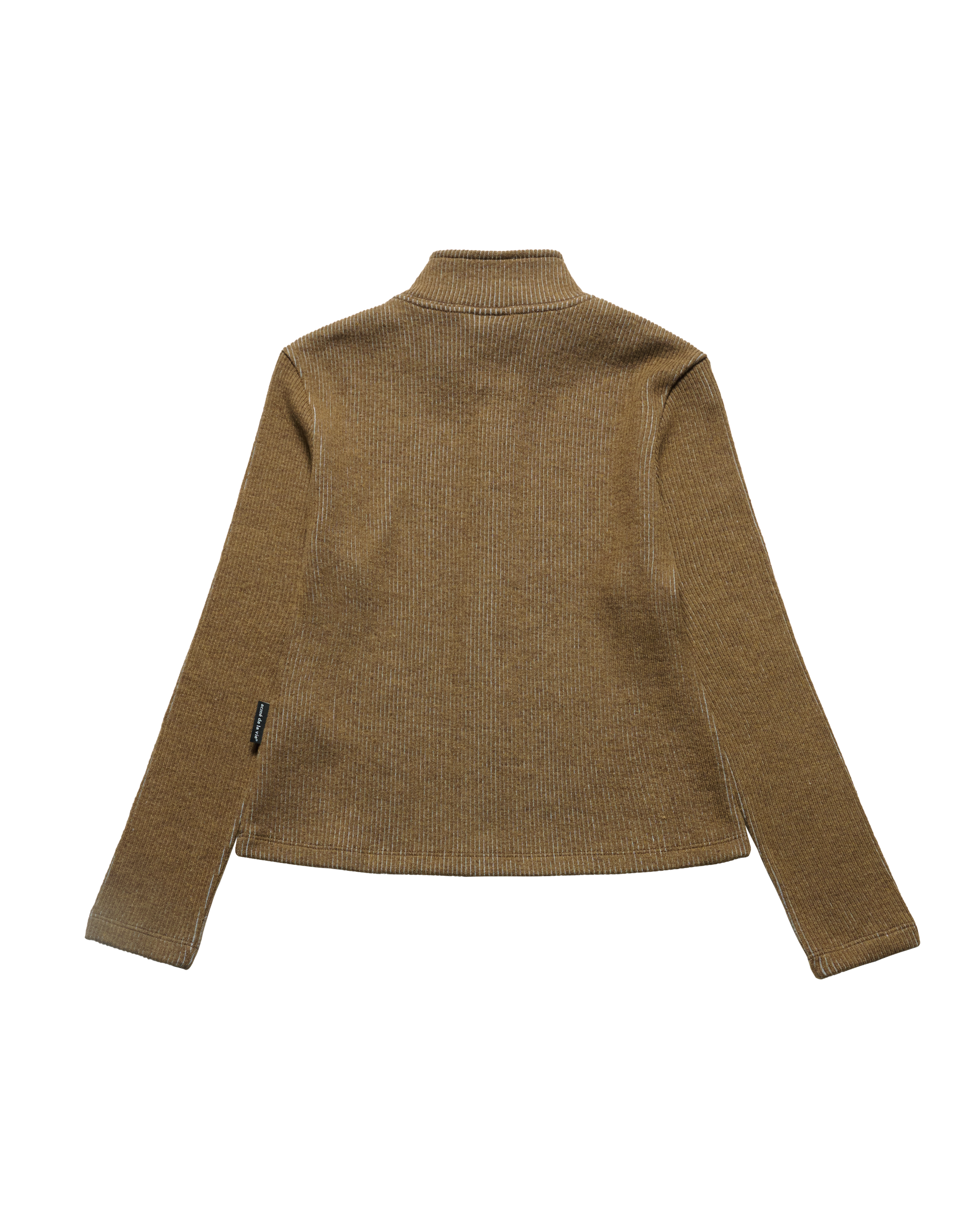 ADLV - Áo nỉ WOMAN RIBBED CROP Nâu