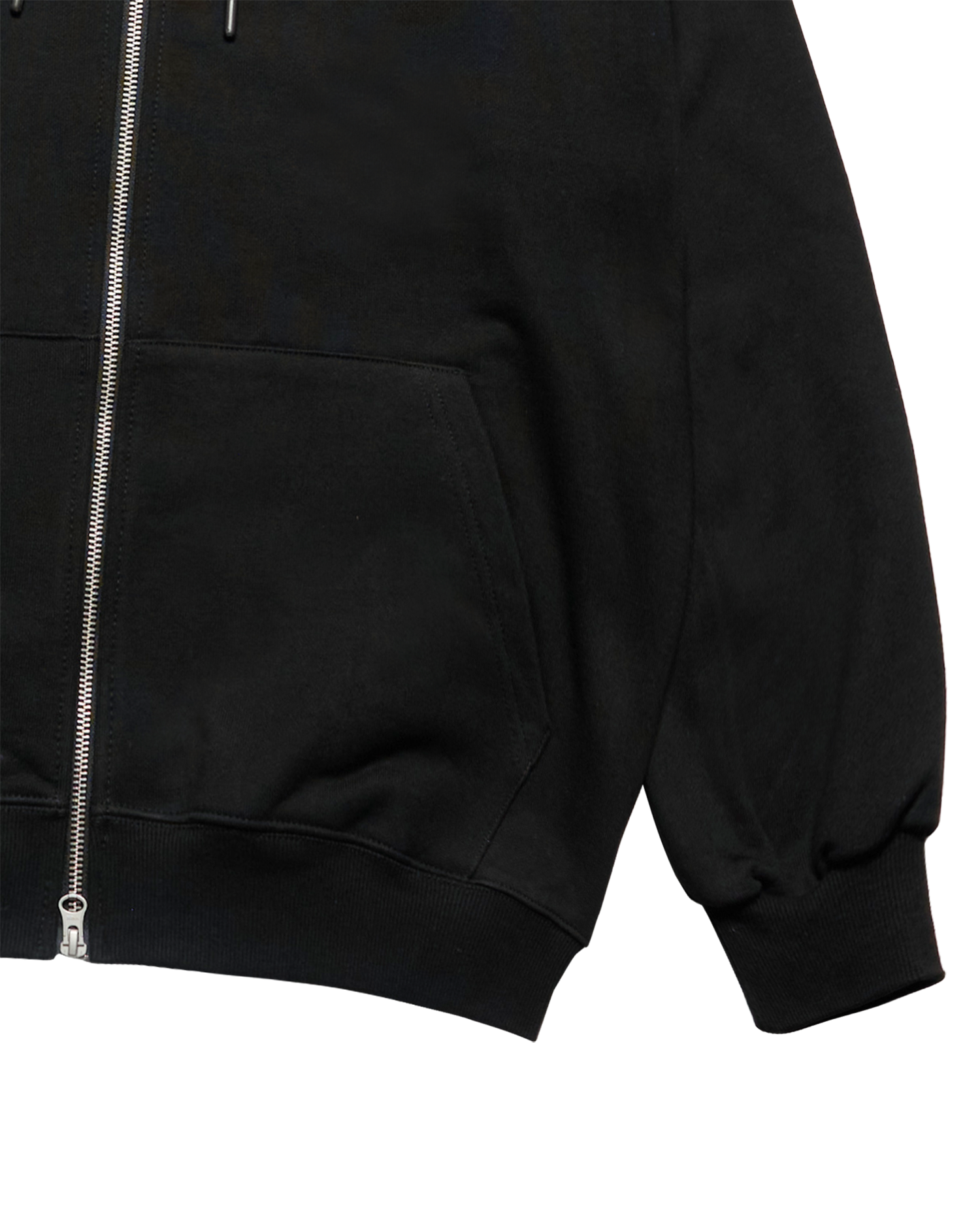 ADLV - Áo hoodie kéo khóa SHAKE BASIC LOGO Đen