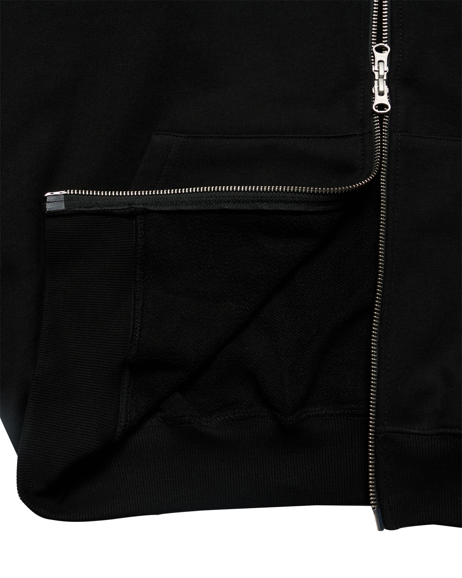 ADLV - Áo hoodie kéo khóa SHAKE BASIC LOGO Đen