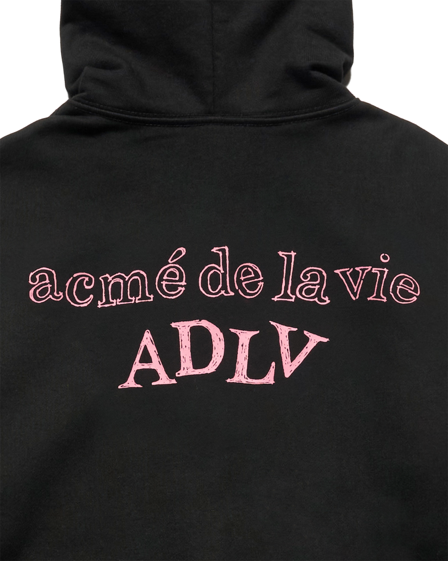 ADLV - Áo hoodie kéo khóa SHAKE BASIC LOGO Đen