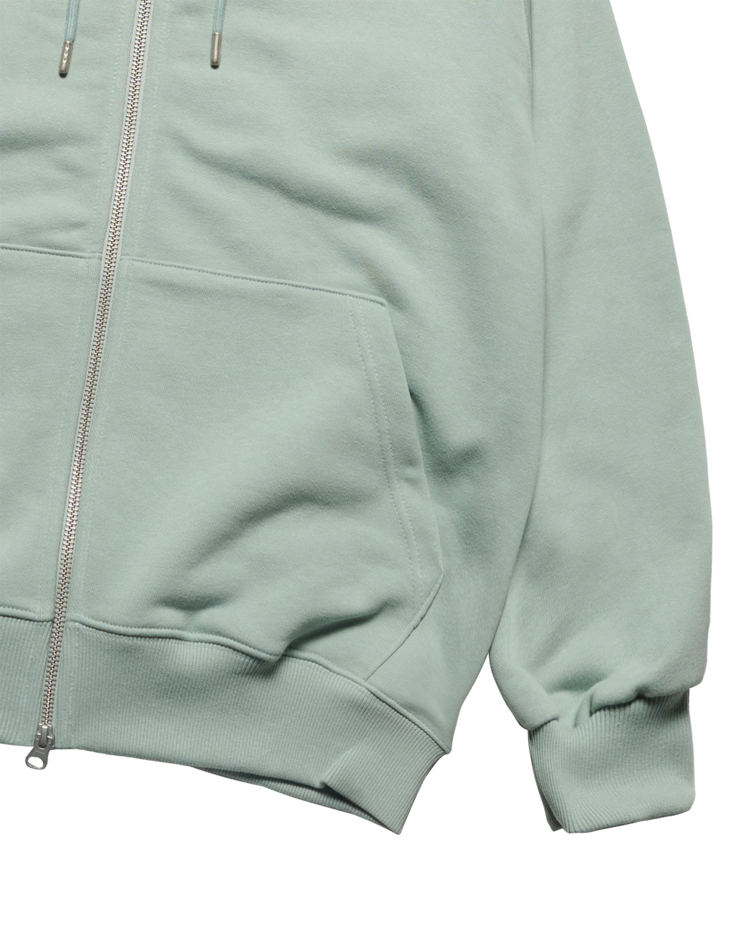 ADLV - Áo hoodie kéo khóa SHAKE BASIC LOGO Xanh lá sáng