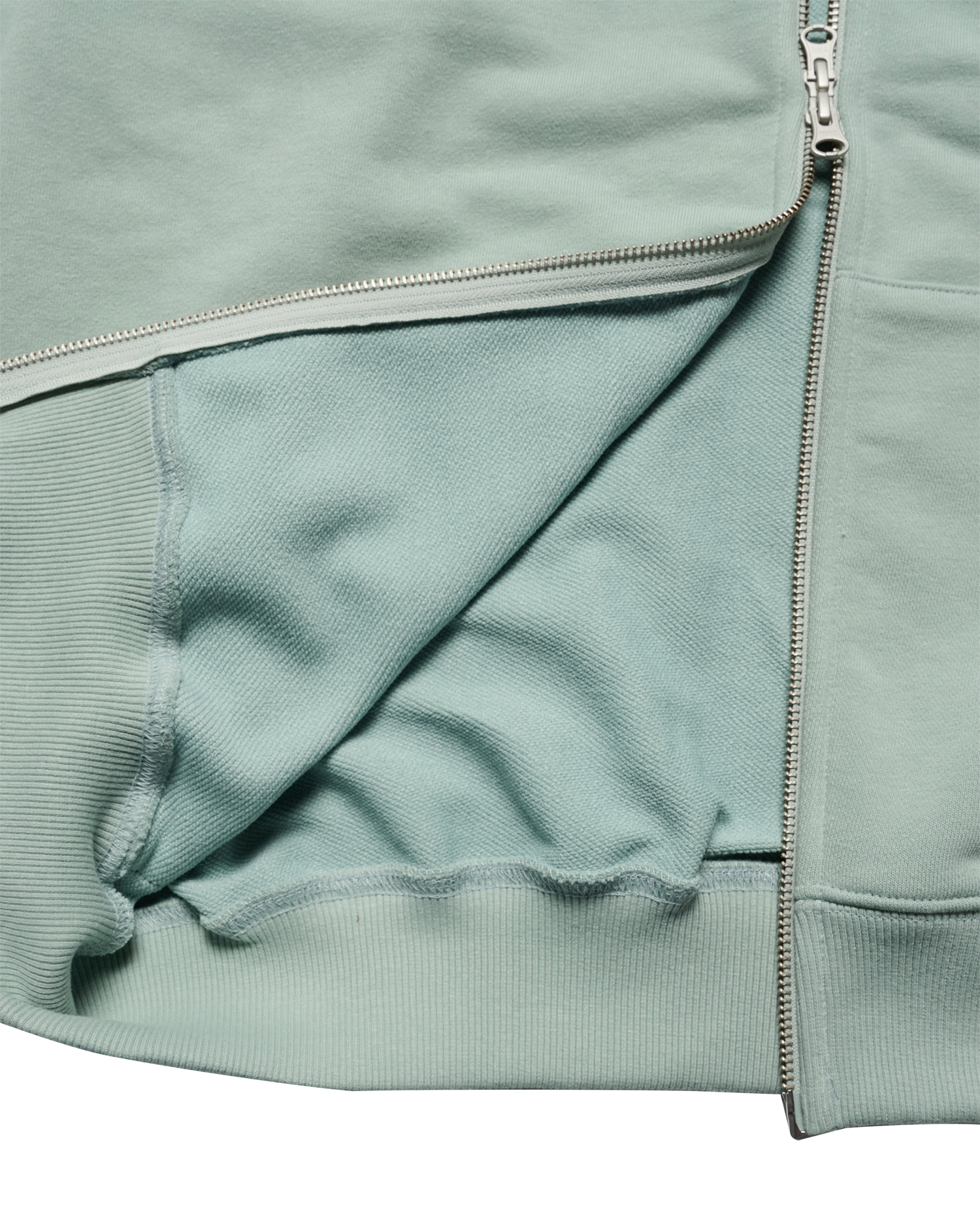 ADLV - Áo hoodie kéo khóa SHAKE BASIC LOGO Xanh lá sáng