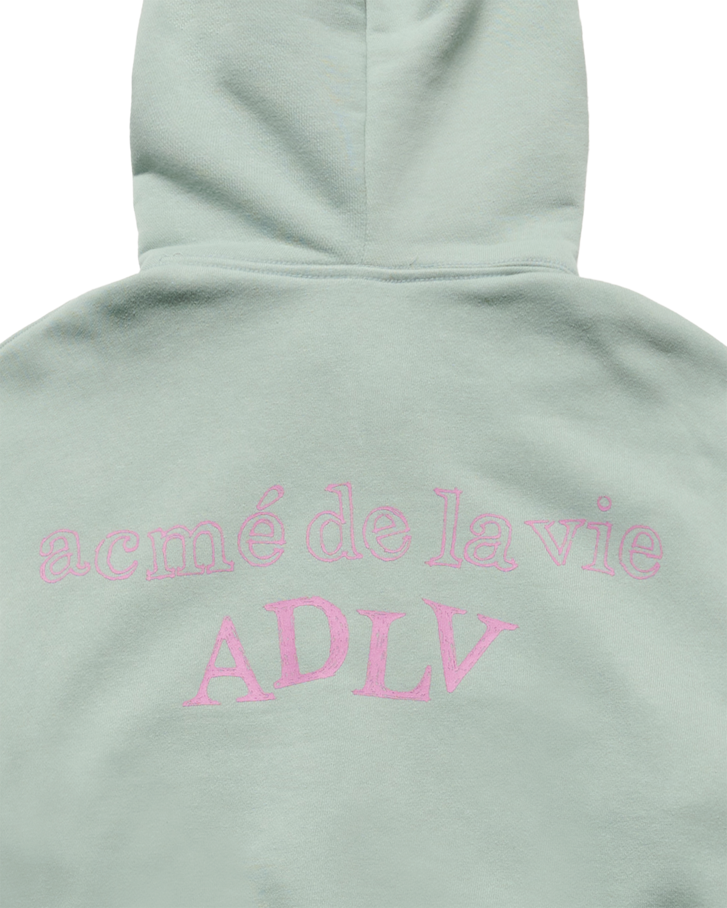 ADLV - Áo hoodie kéo khóa SHAKE BASIC LOGO Xanh lá sáng