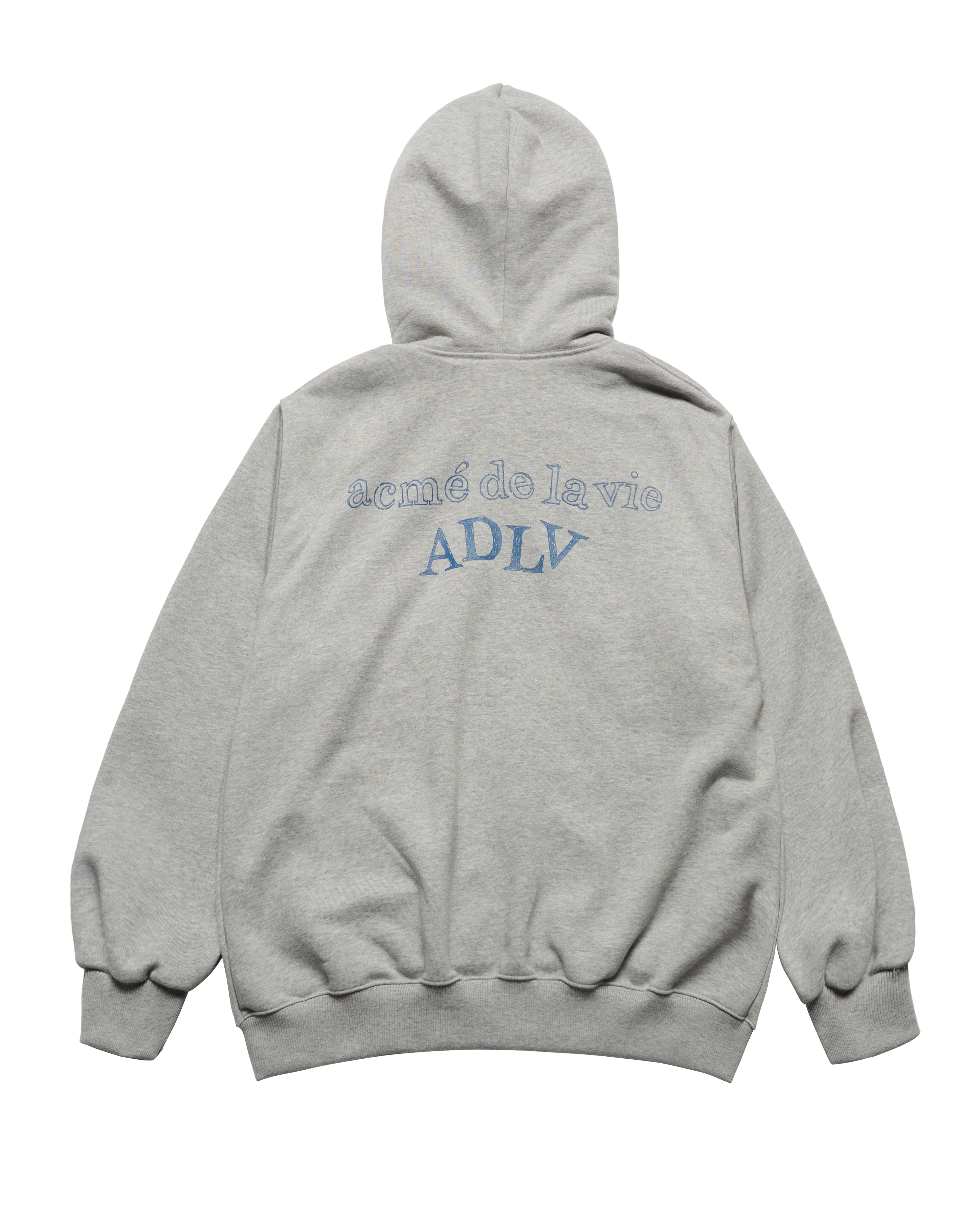 Áo hoodie kéo khóa SHAKE BASIC LOGO Muối tiêu