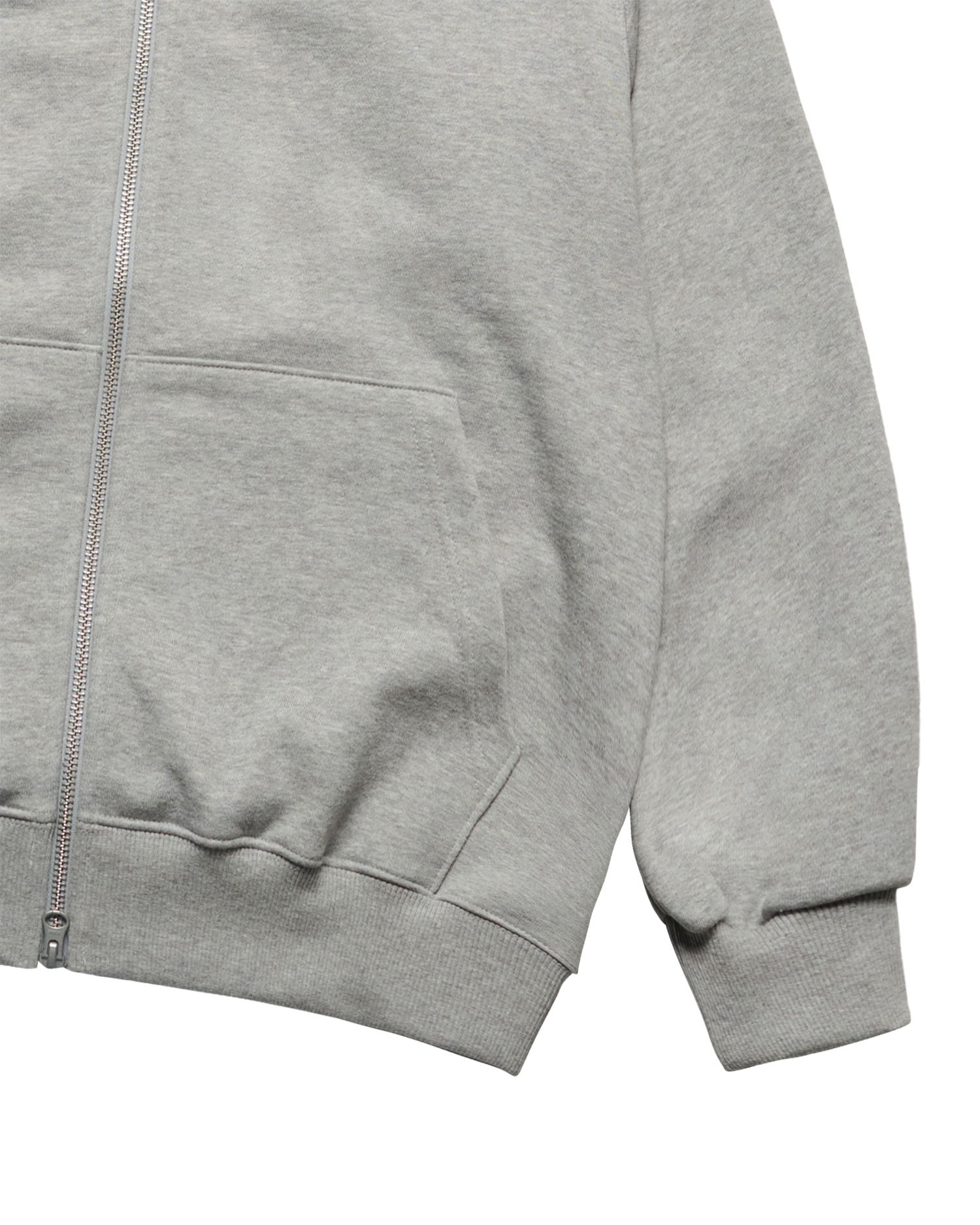 Áo hoodie kéo khóa SHAKE BASIC LOGO Muối tiêu