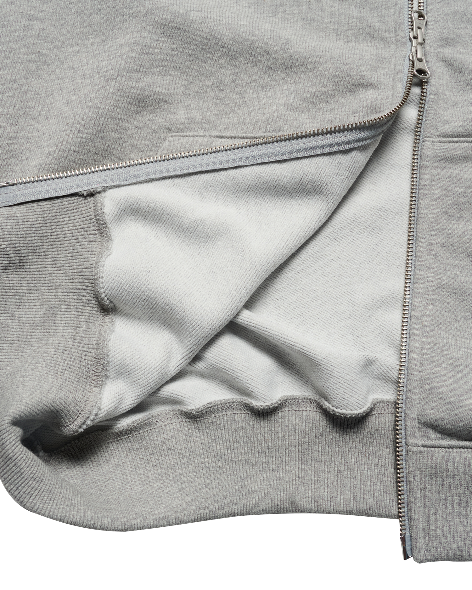 Áo hoodie kéo khóa SHAKE BASIC LOGO Muối tiêu