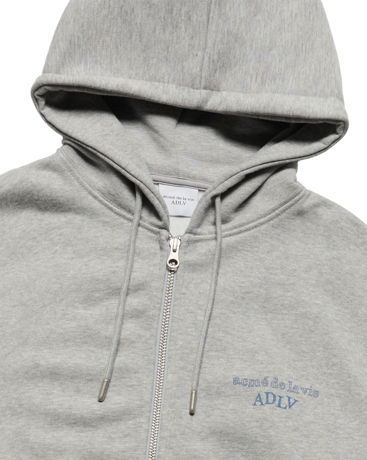 Áo hoodie kéo khóa SHAKE BASIC LOGO Muối tiêu