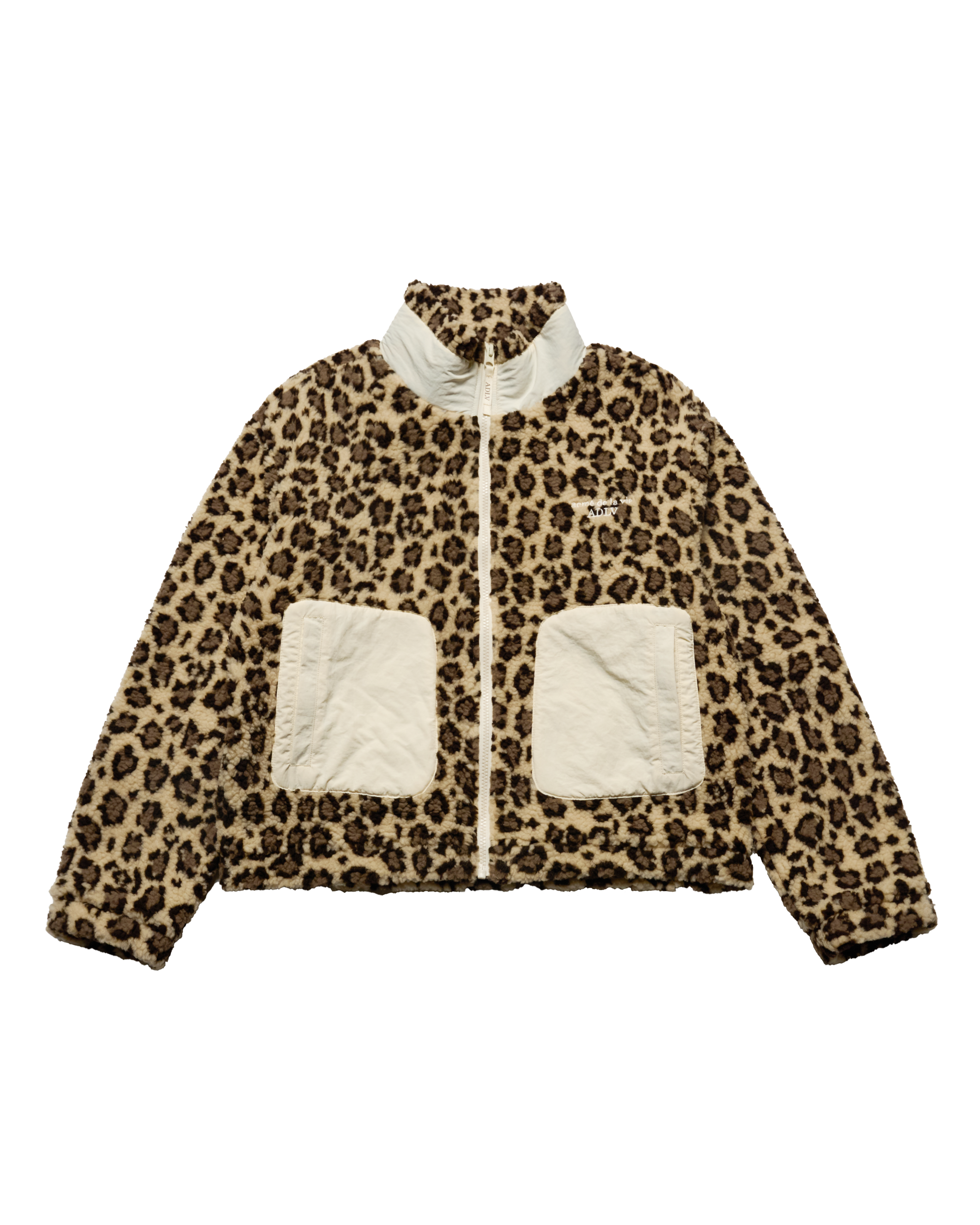 Áo hoodie kéo khóa WOMAN BOUCLE Be