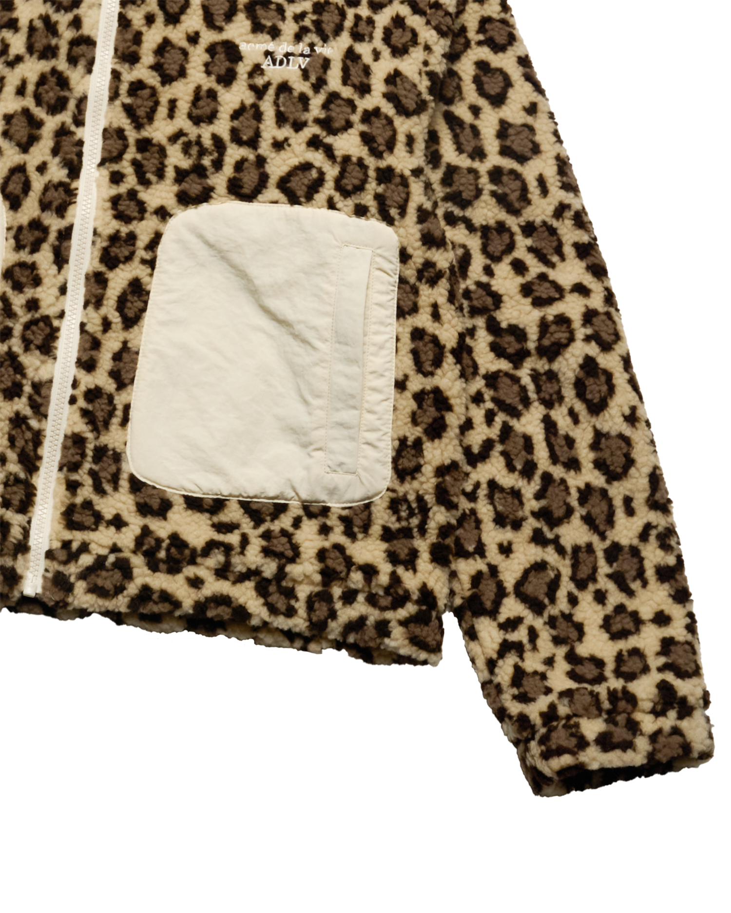Áo hoodie kéo khóa WOMAN BOUCLE Be