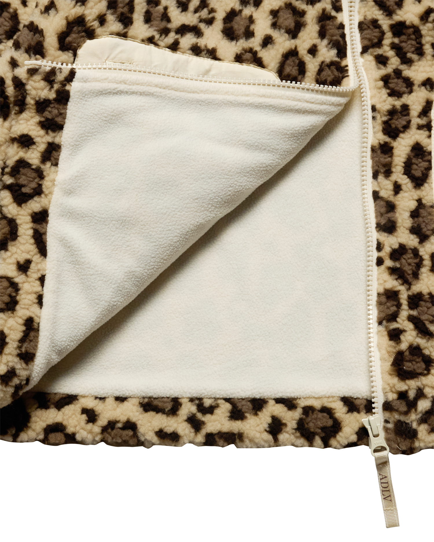 Áo hoodie kéo khóa WOMAN BOUCLE Be