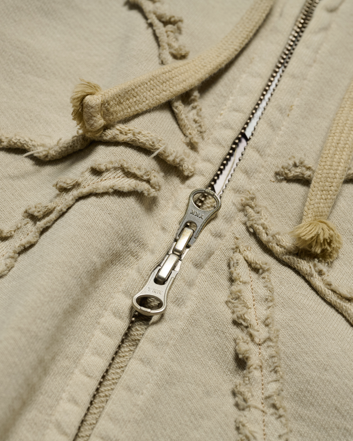 Áo hoodie kéo khóa WOMAN RIBBON APPLIQUE Be