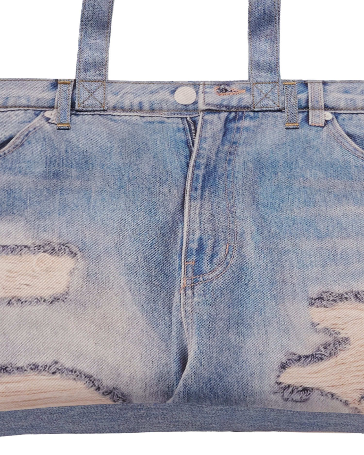 ADLV - Túi đeo vai DENIM TROMPE LOEIL Xanh dương