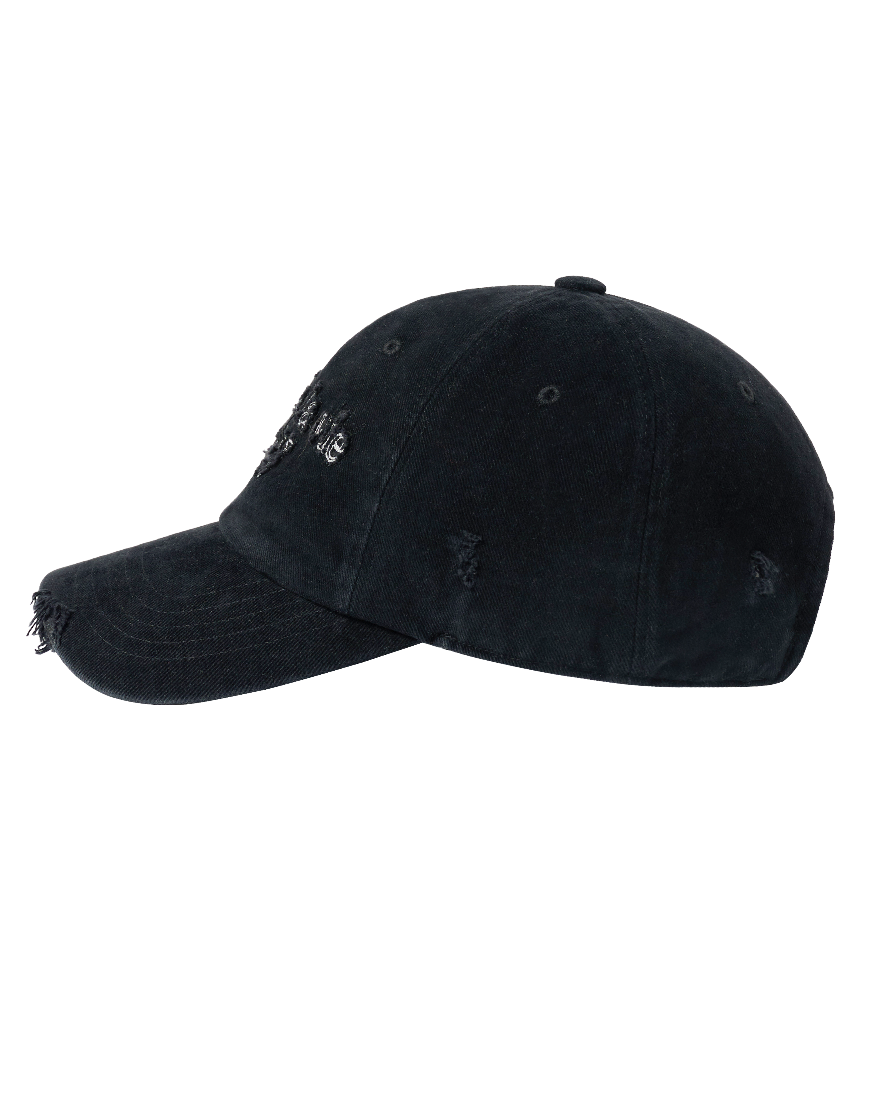 ADLV - Mũ bóng chày FABRIC LOGO APPLIQUE Đen