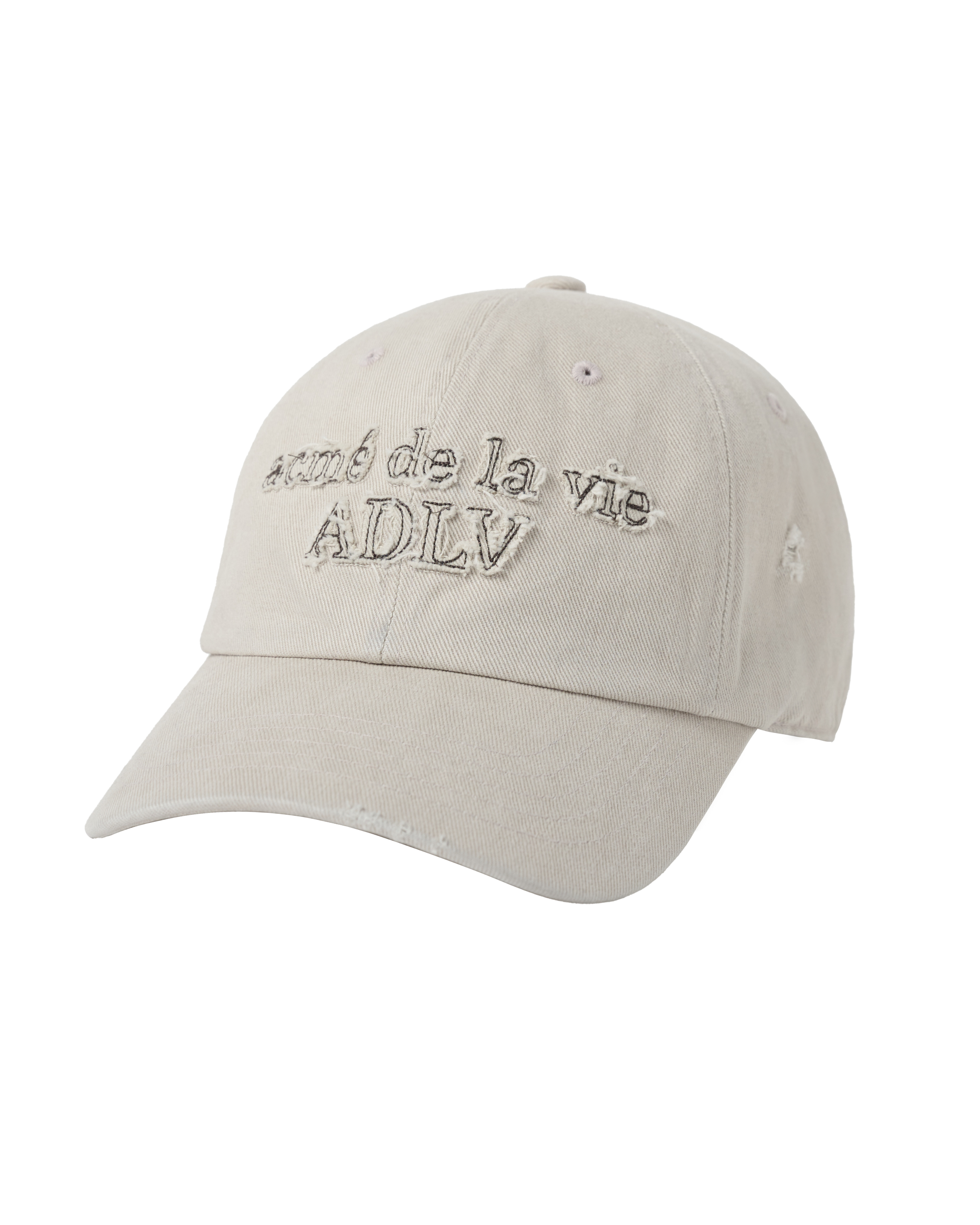 ADLV - Mũ bóng chày FABRIC LOGO APPLIQUE Trắng ngà