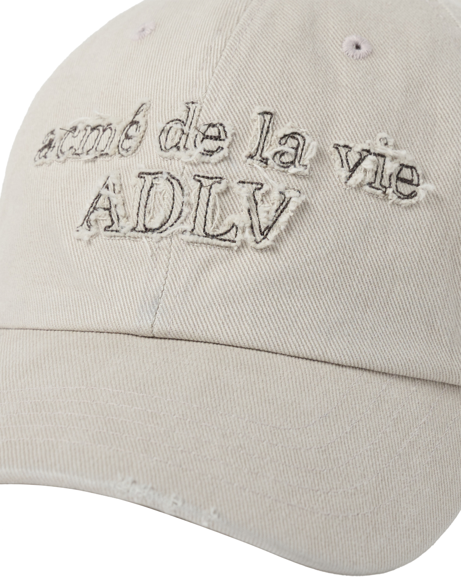 ADLV - Mũ bóng chày FABRIC LOGO APPLIQUE Trắng ngà