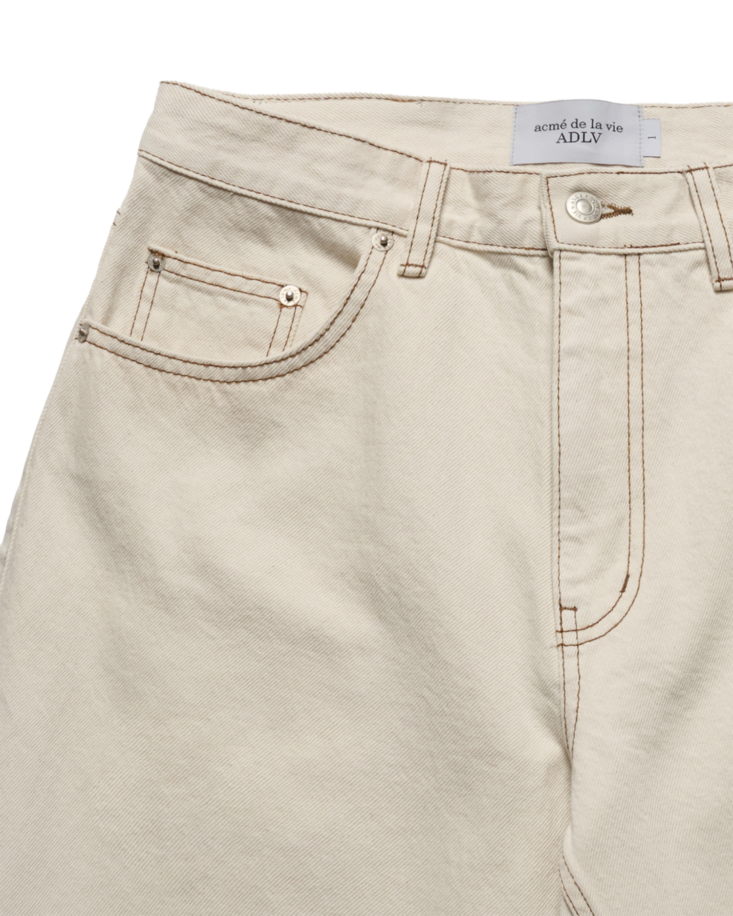 ADLV - Quần short SENSITIVE DENIM Trắng ngà