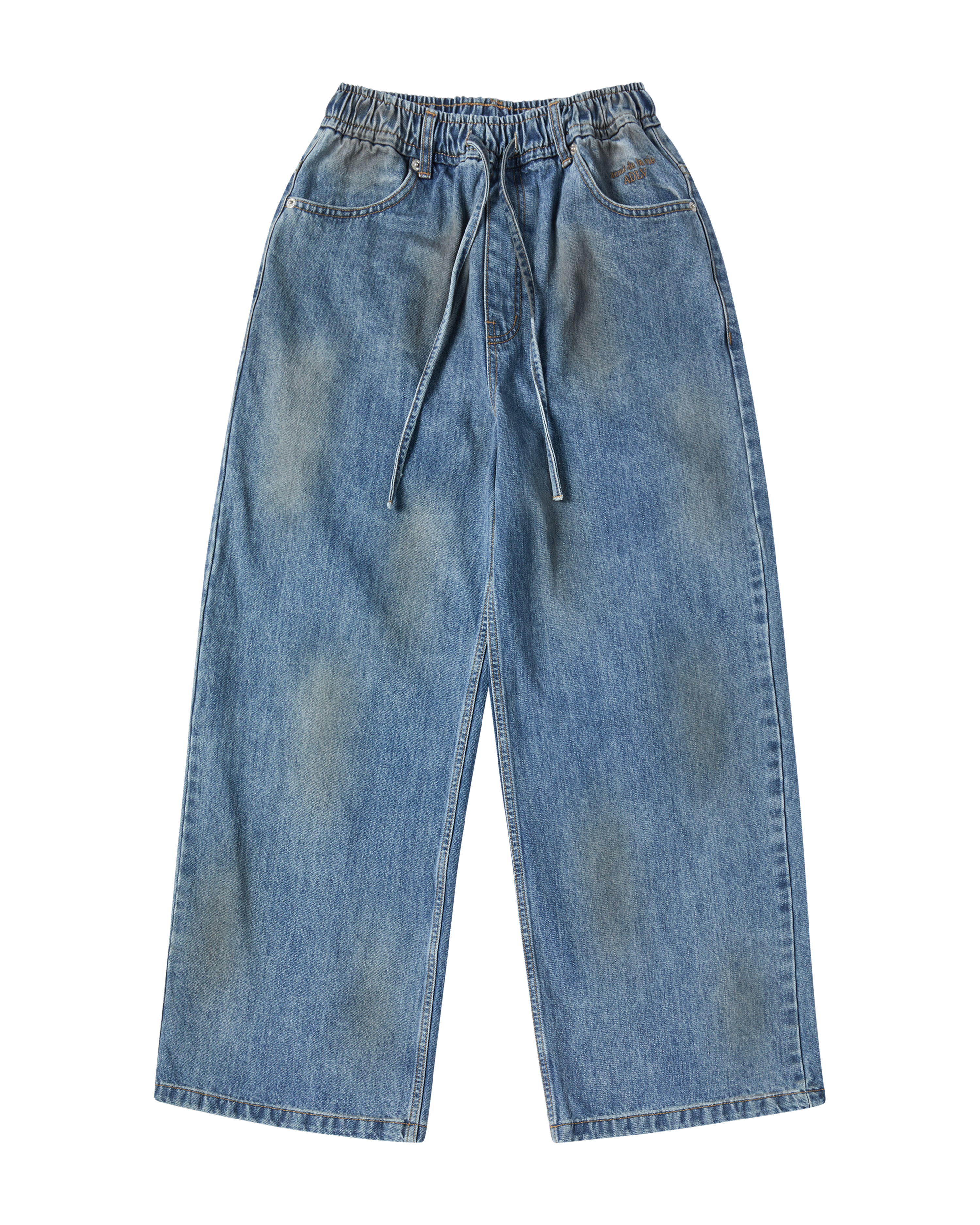 ADLV - Quần WOMAN DIRTY WASHED WIDE Xanh dương