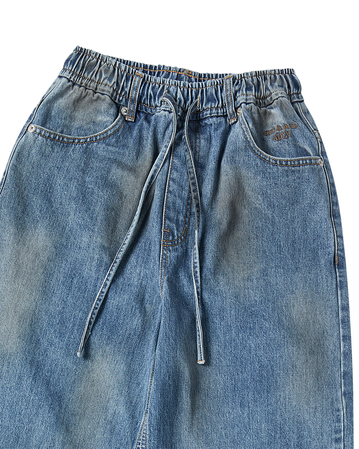 ADLV - Quần WOMAN DIRTY WASHED WIDE Xanh dương