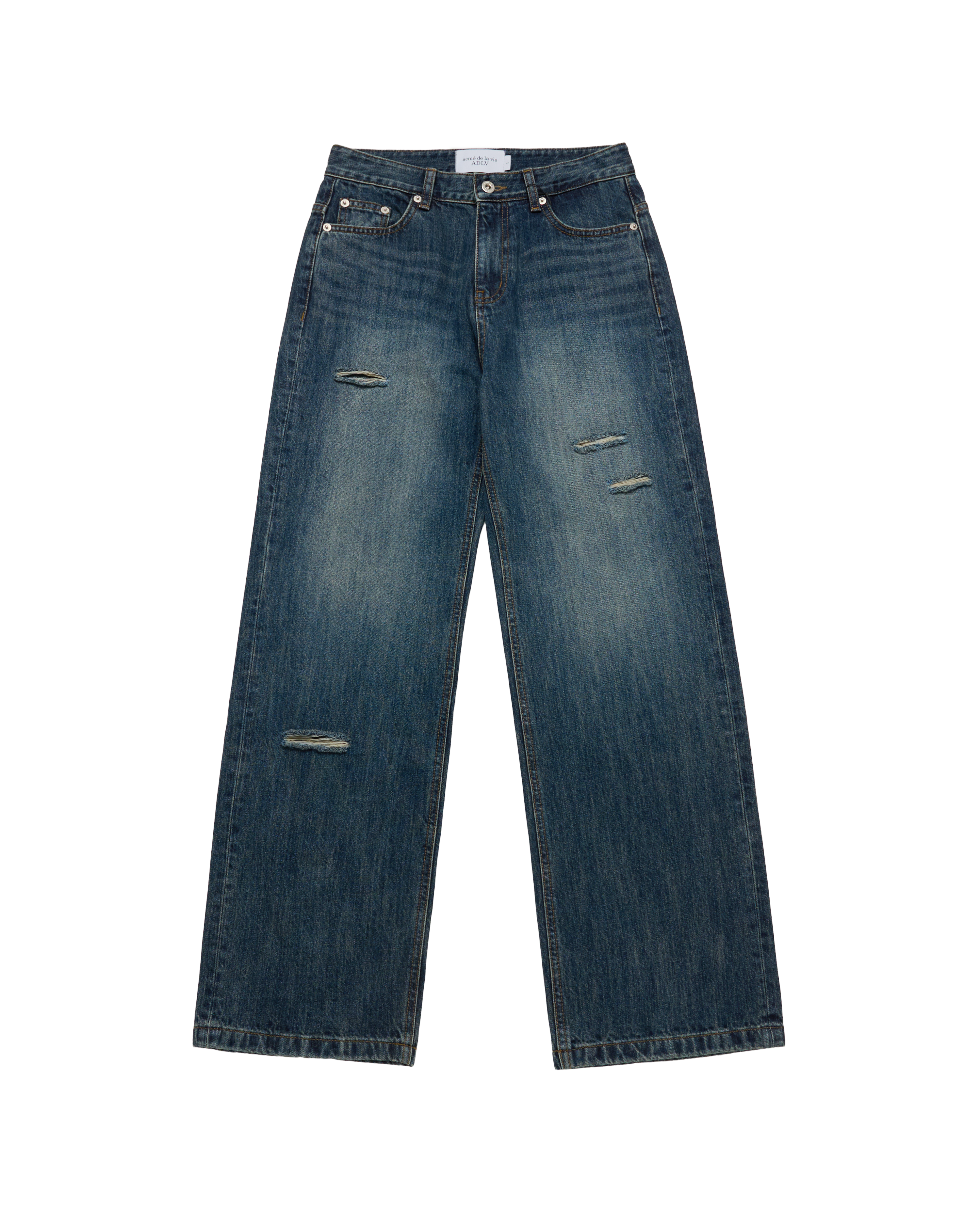 Quần WOMAN SEMI BOOTS CUT WASHED Xanh đậm